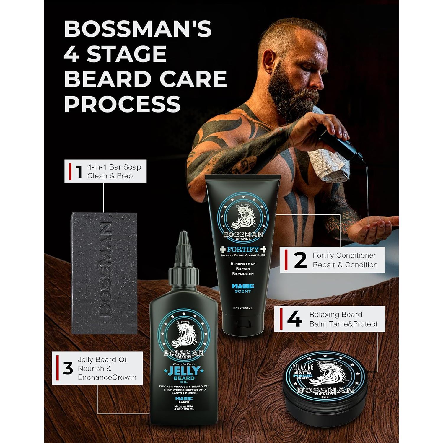 Aceite de Barba Bossman Jelly 113 g Aroma Mágico