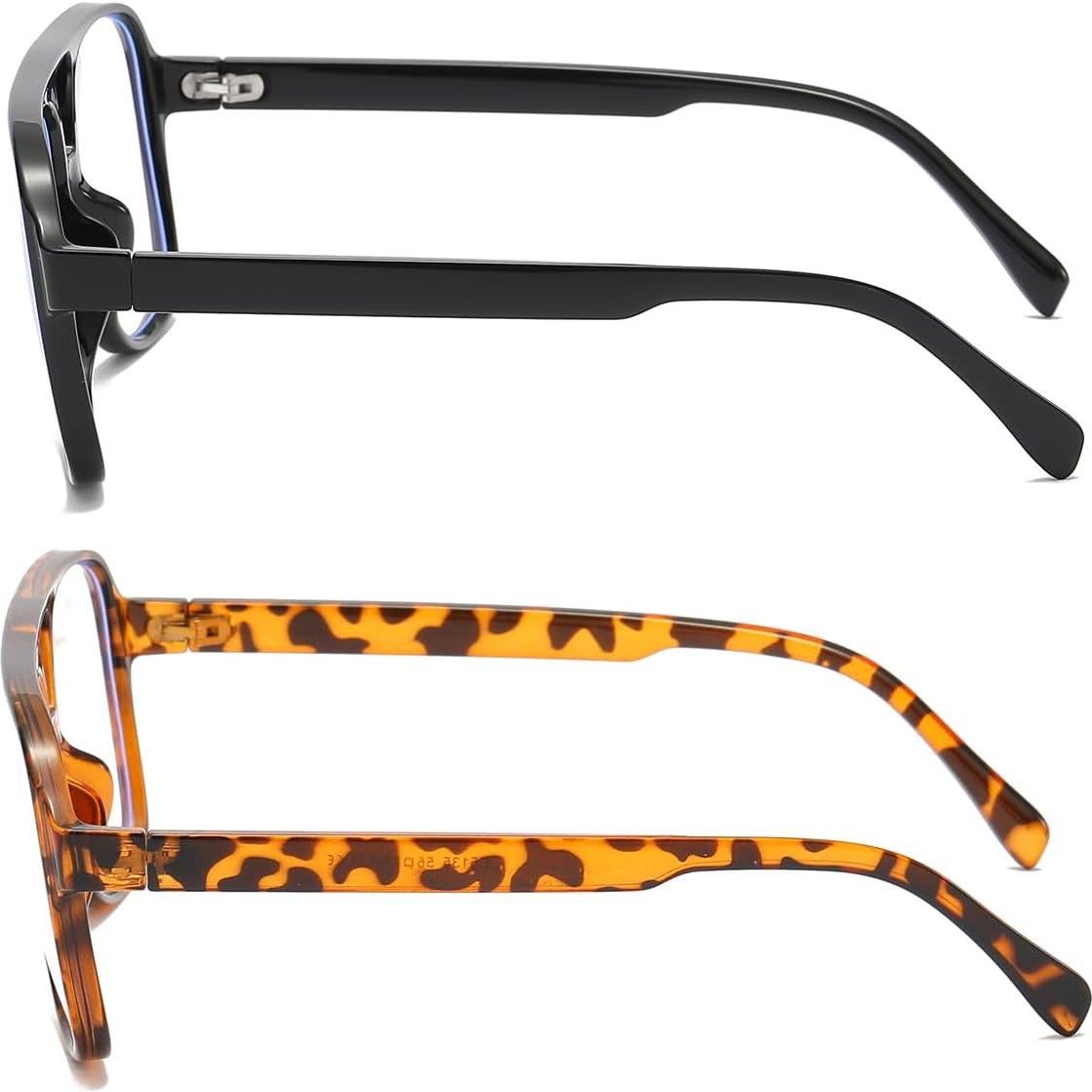 Gafas Aviador JOVAKIT Unisex Lentes Claros Diseño Retro