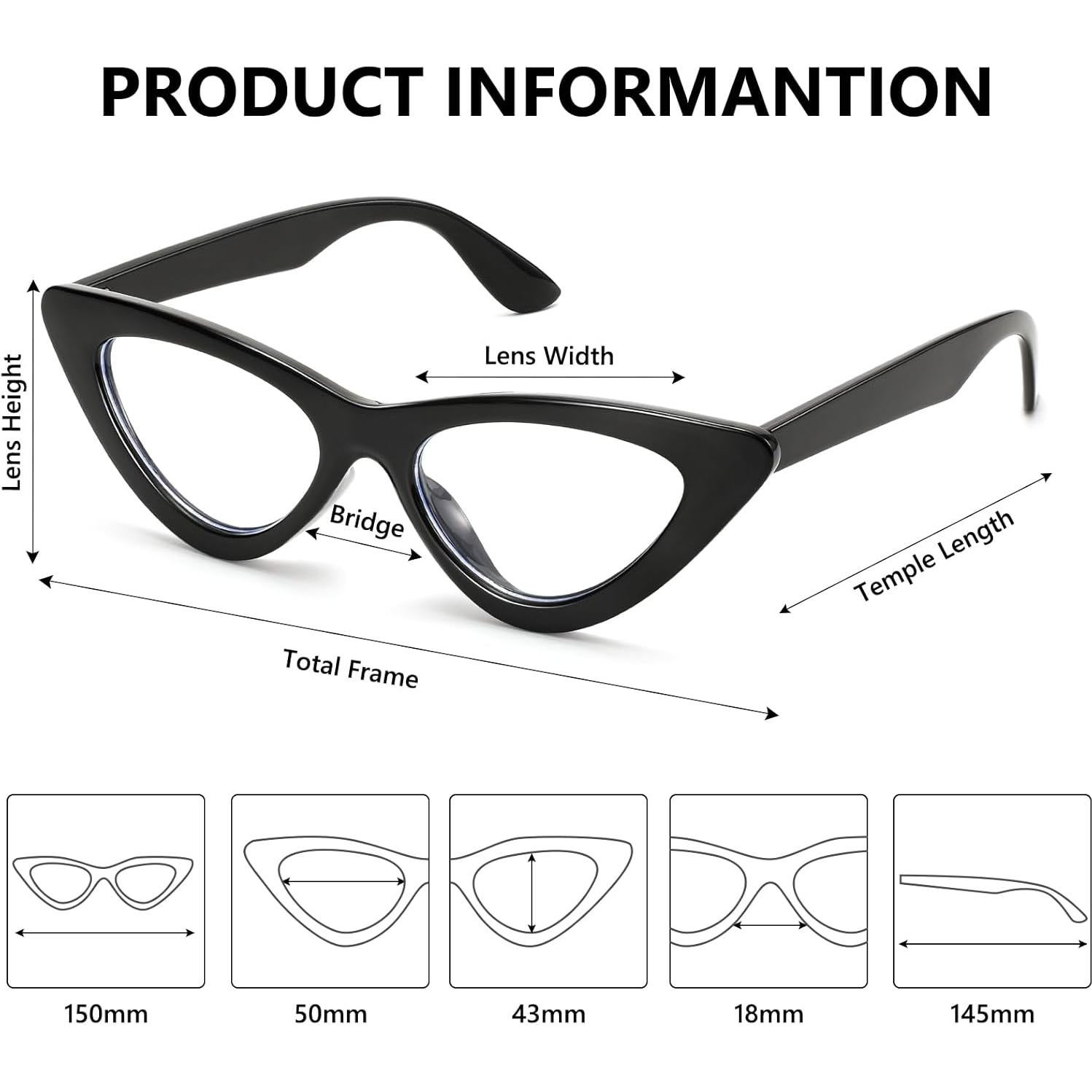 Gafas de sol LIKSMU ojo de gato bloqueadoras luz azul