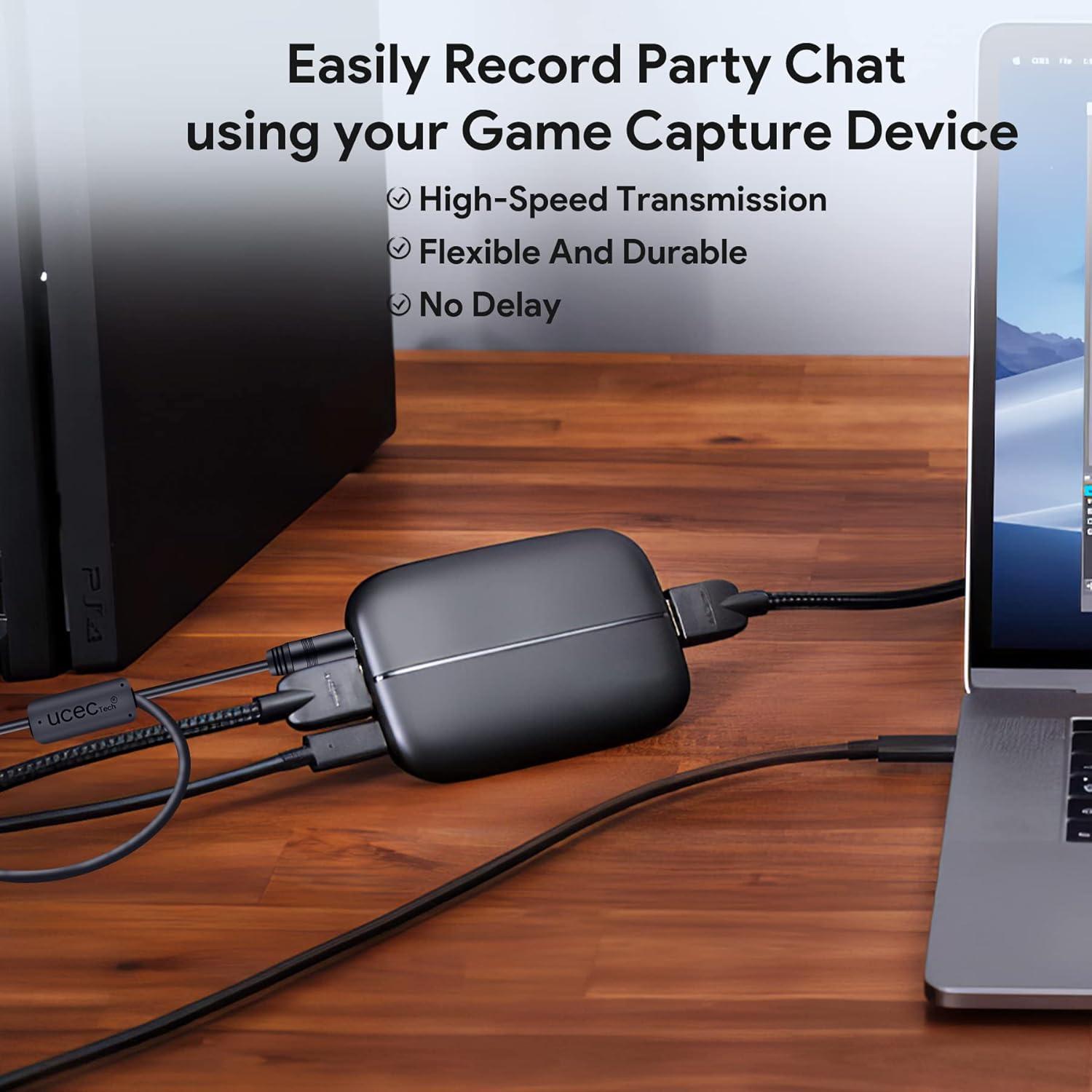 Cable de enlace de chat UCEC 2m para Xbox, PS4, PS5, Switch