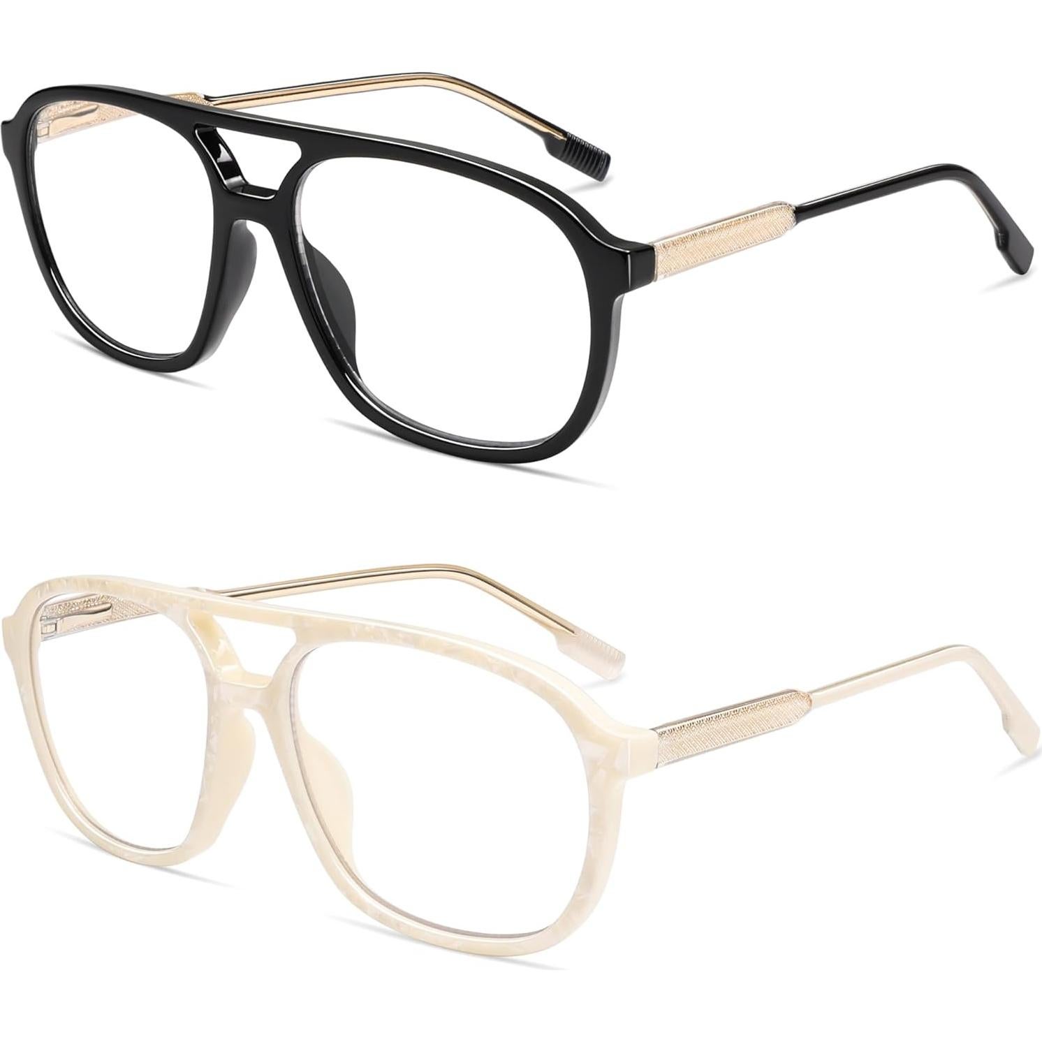 Gafas de Lectura AMOMOMA Retro con Luz Azul 3.0 Unisex