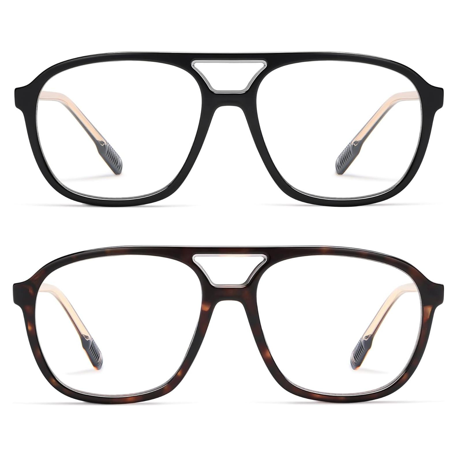 Gafas de Lectura AMOMOMA Retro con Luz Azul 1.0x Unisex
