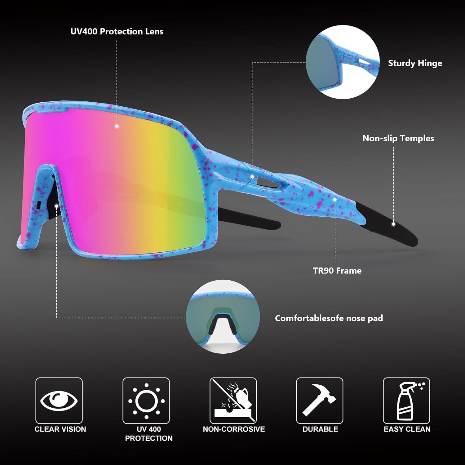 Gafas de Ciclismo Polarizadas BangLong UV400 Unisex