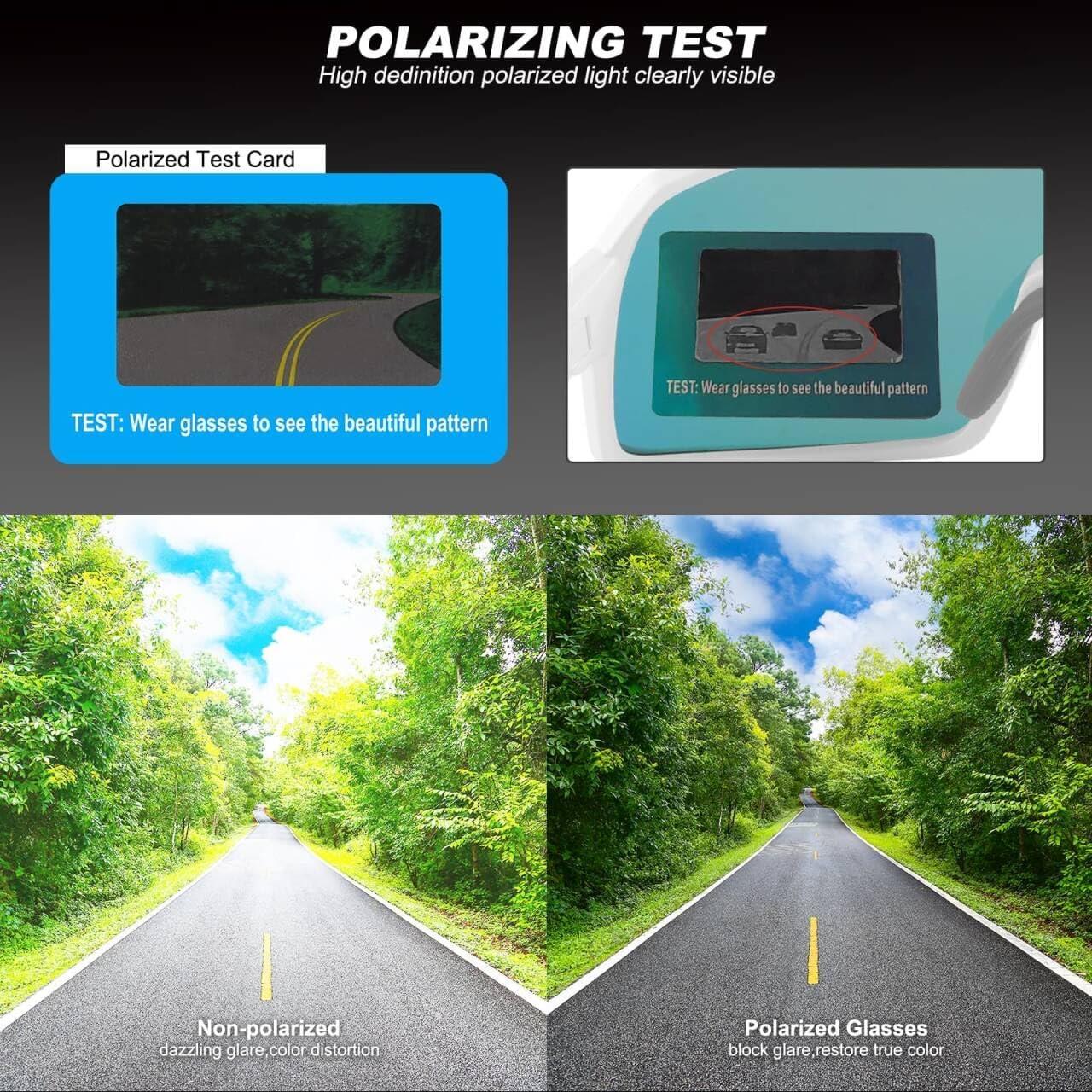 Gafas de Ciclismo Polarizadas BangLong UV400 Rojo Blanco