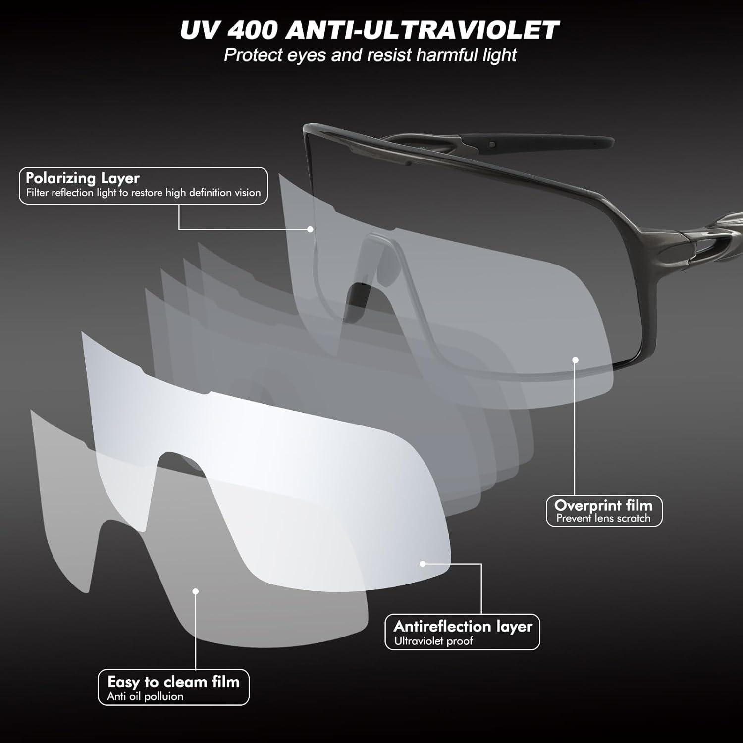 Gafas de Ciclismo Polarizadas BangLong UV400 Hombres Mujeres