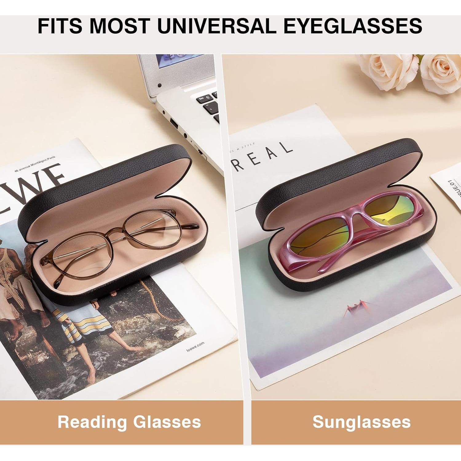 Estuche Duro para Gafas Marvolia Negro Protector PU