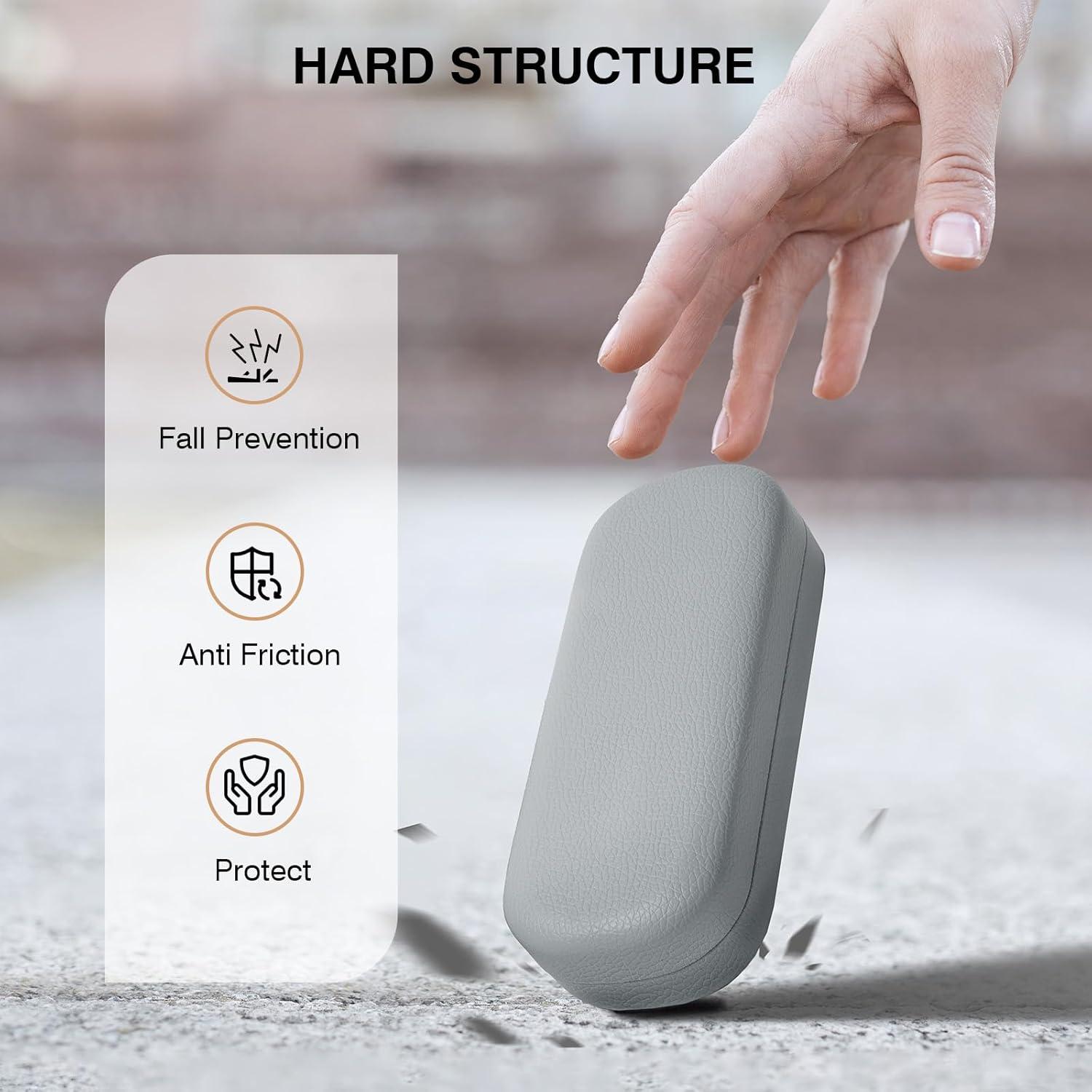 Estuche Duro para Gafas Marvolia Gris con Paño de Limpieza