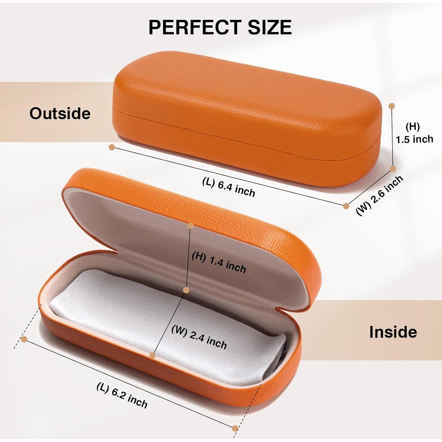 Estuche Duro para Gafas Marvolia Naranja Protector 15.7cm