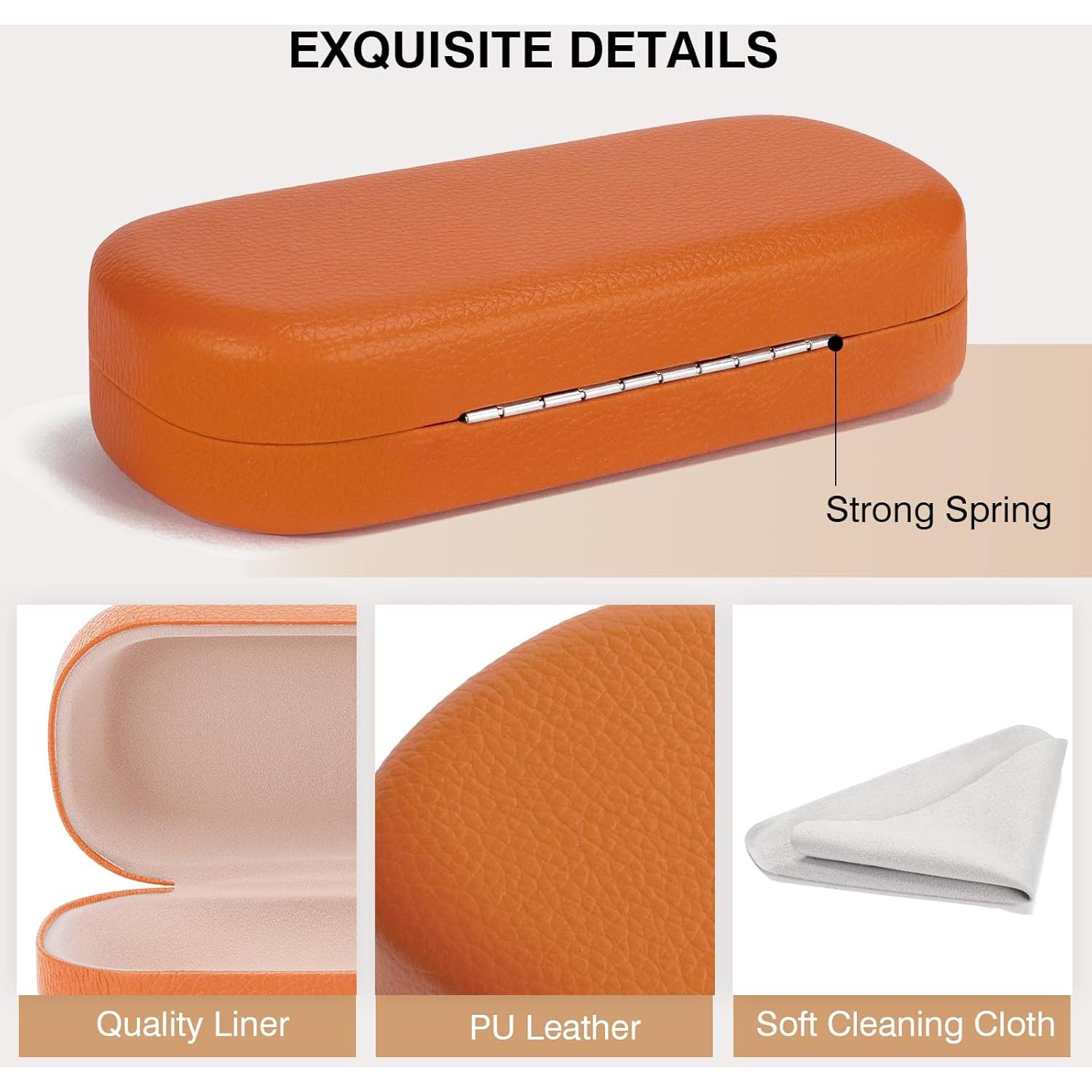 Estuche Duro para Gafas Marvolia Naranja Protector 15.7cm