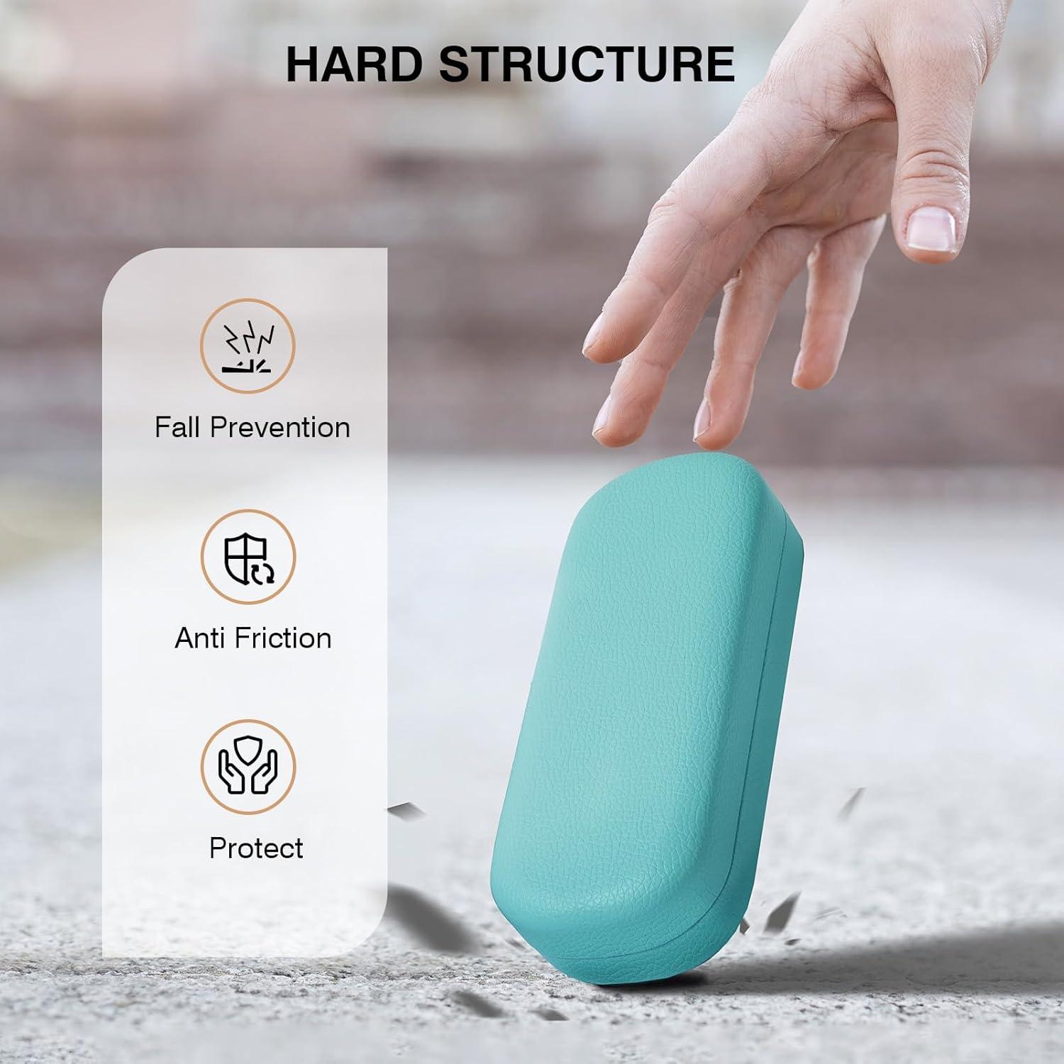 Estuche Duro para Gafas Marvolia Azul con Paño de Limpieza