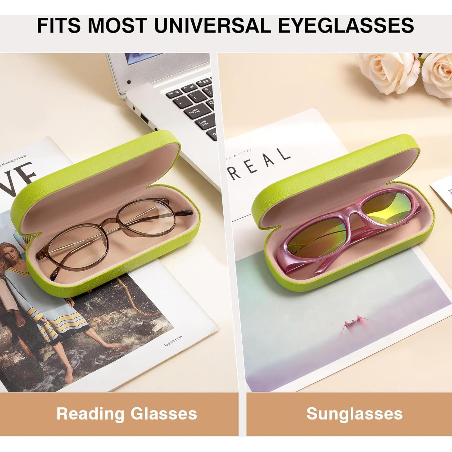 Estuche Duro para Gafas Marvolia Verde 15.75x6.1cm