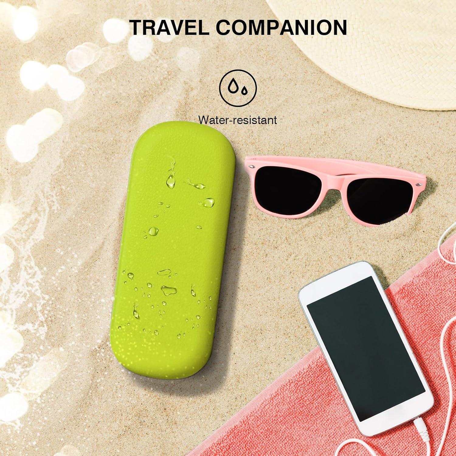 Estuche Duro para Gafas Marvolia Verde 15.75x6.1cm