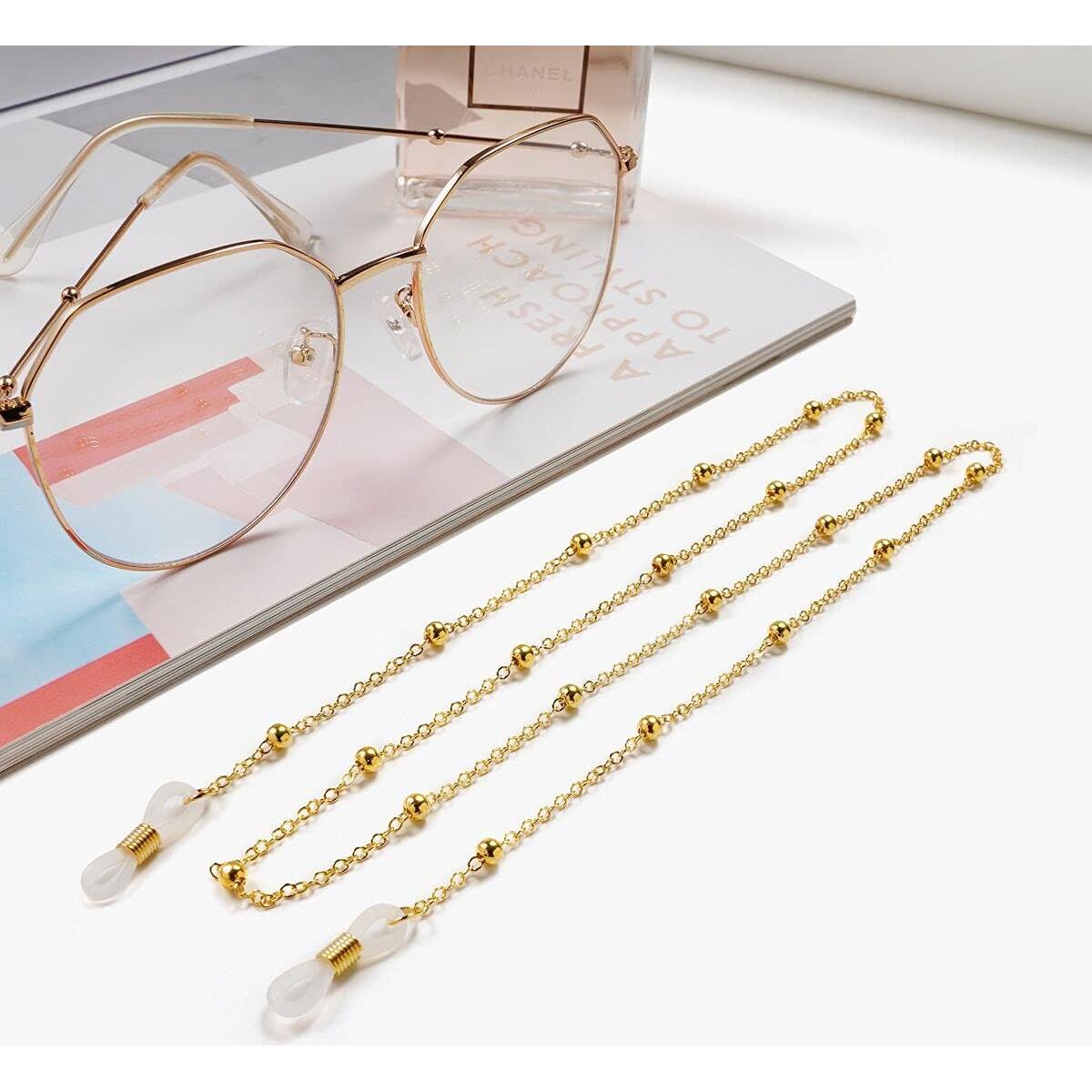 Cadena para Gafas Dorada Ajustable para Mujeres 30 cm