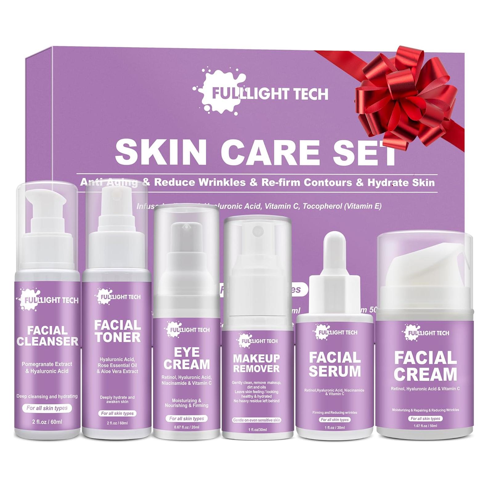 Set de Cuidado de la Piel FULLLIGHT TECH Hidratante Antienvejecimiento