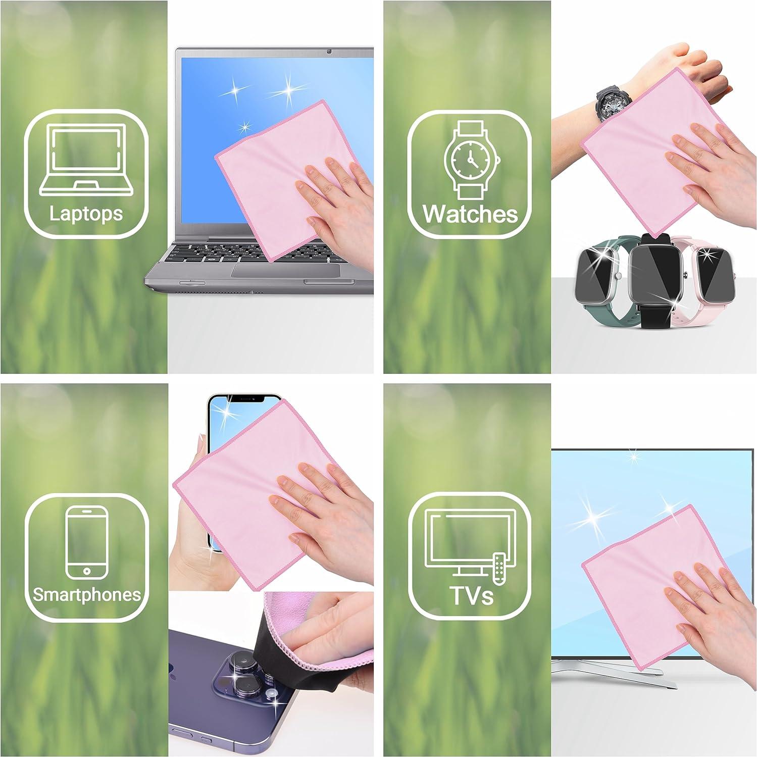 Paños de limpieza Eco-Fused 5 unidades 16.7x15.7cm Rosa