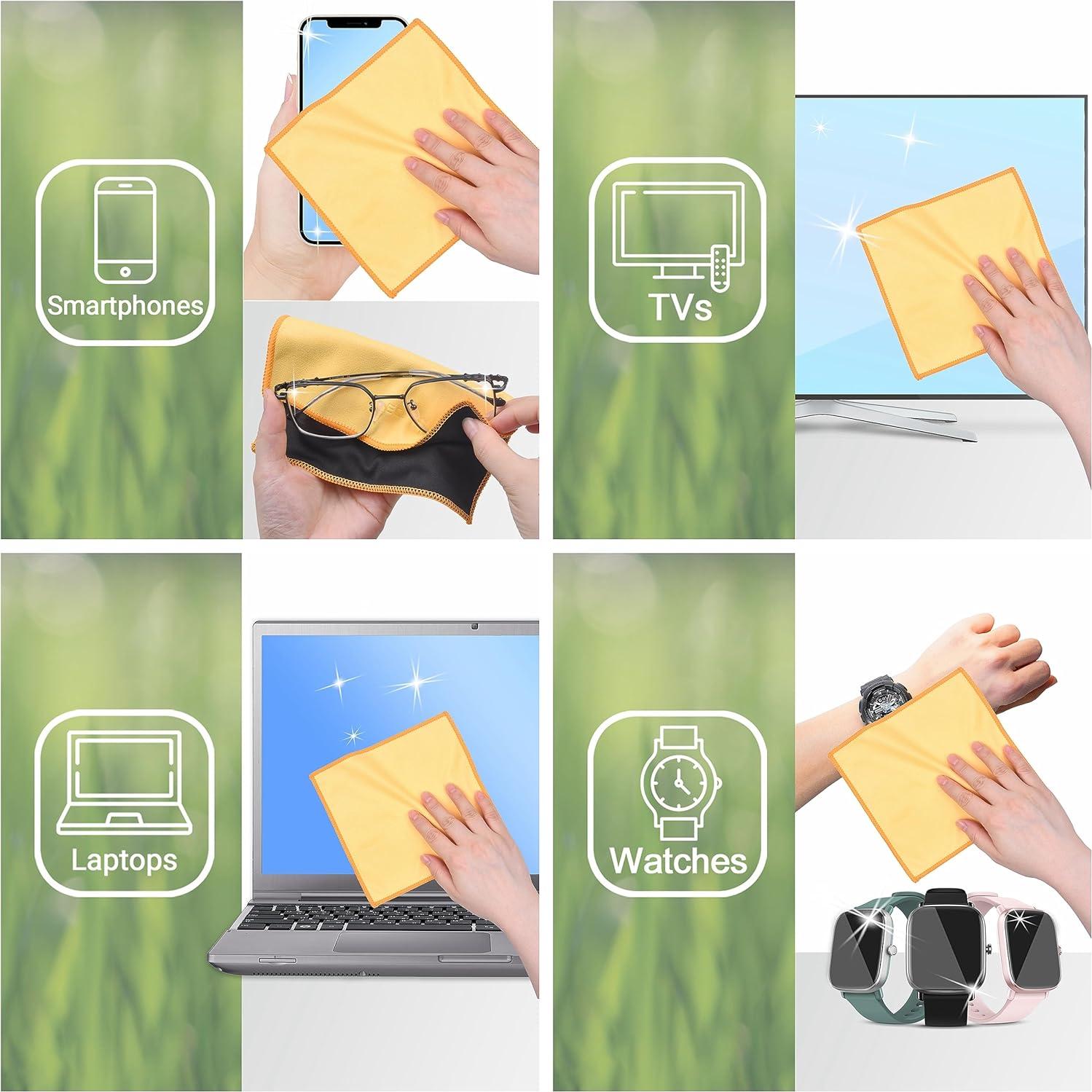 Paños de limpieza Eco-Fused 5 unidades 16.7x15.7cm Amarillo