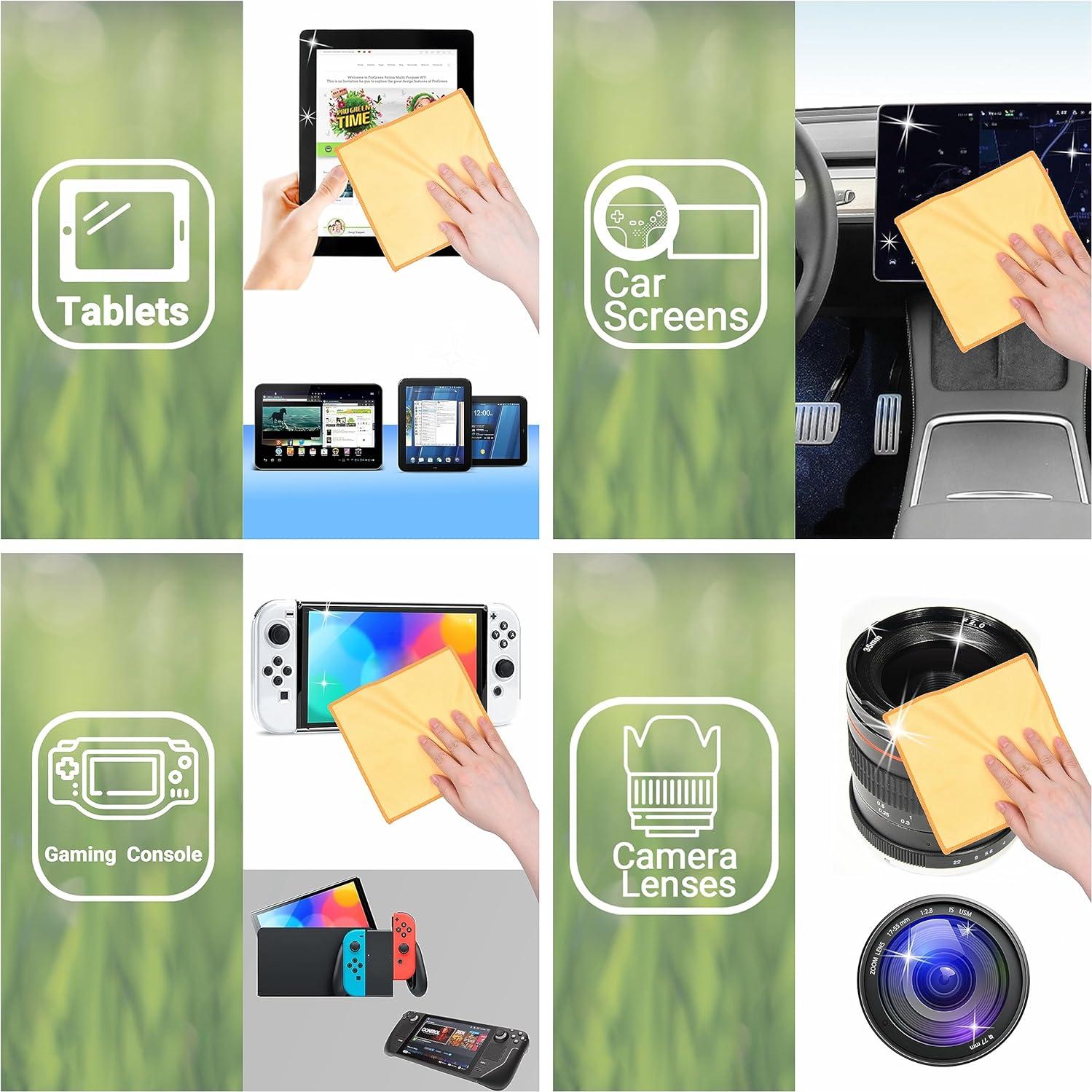 Paños de limpieza Eco-Fused 5 unidades 16.7x15.7cm Amarillo