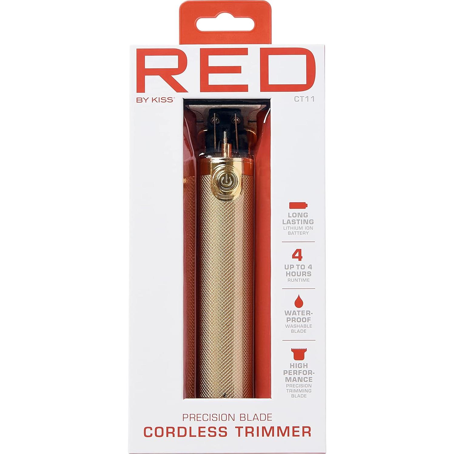 Cortadora de Cabello RED by Kiss Inalámbrica Oro Kit Aseo