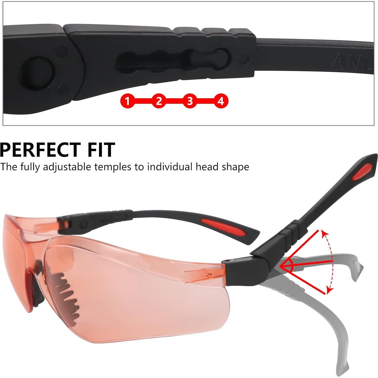 Gafas de Tiro LaneTop AntiFog Lentes Ajustables UV400