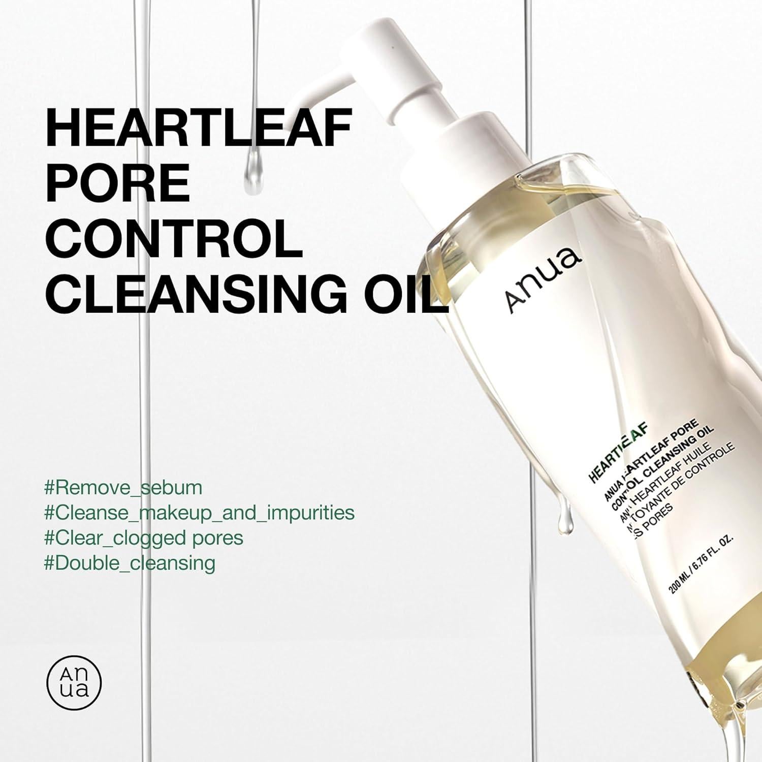 Aceite Limpiador Facial Anua Heartleaf 200ml - Piel Sensible