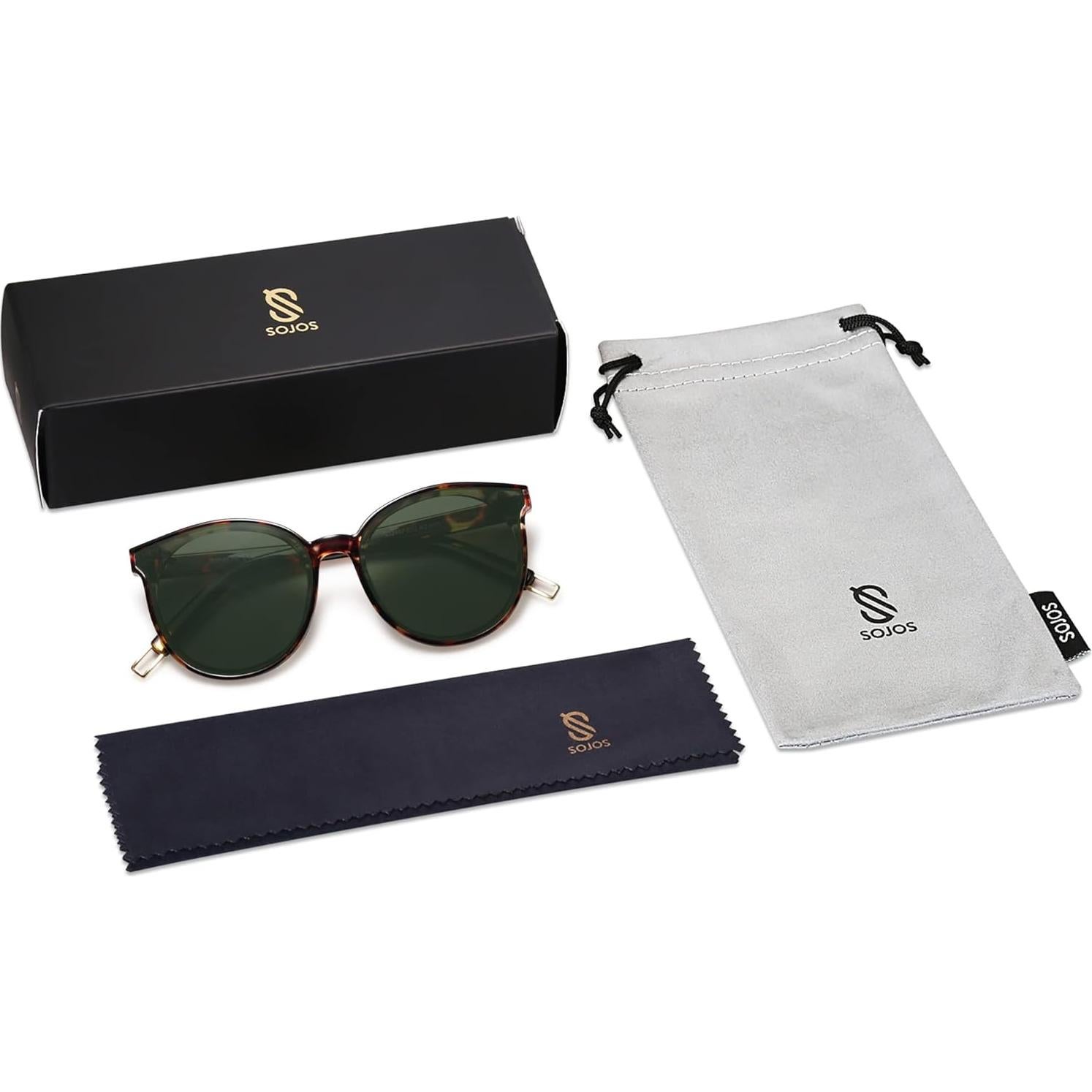 Gafas de sol redondas SOJOS SJ2057C7 UV400 para mujer y hombre