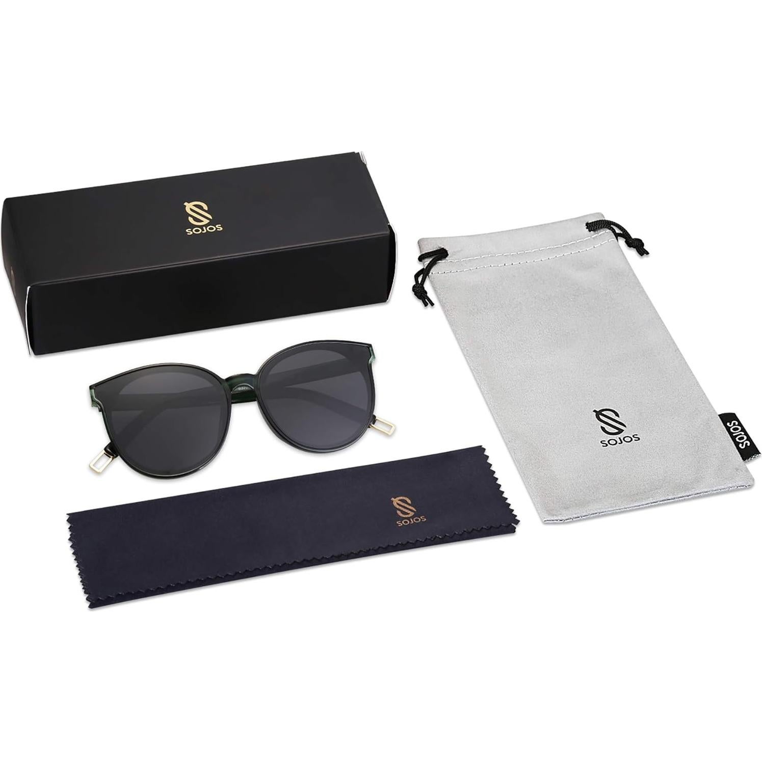 Gafas de sol redondas SOJOS UV400 para hombres y mujeres