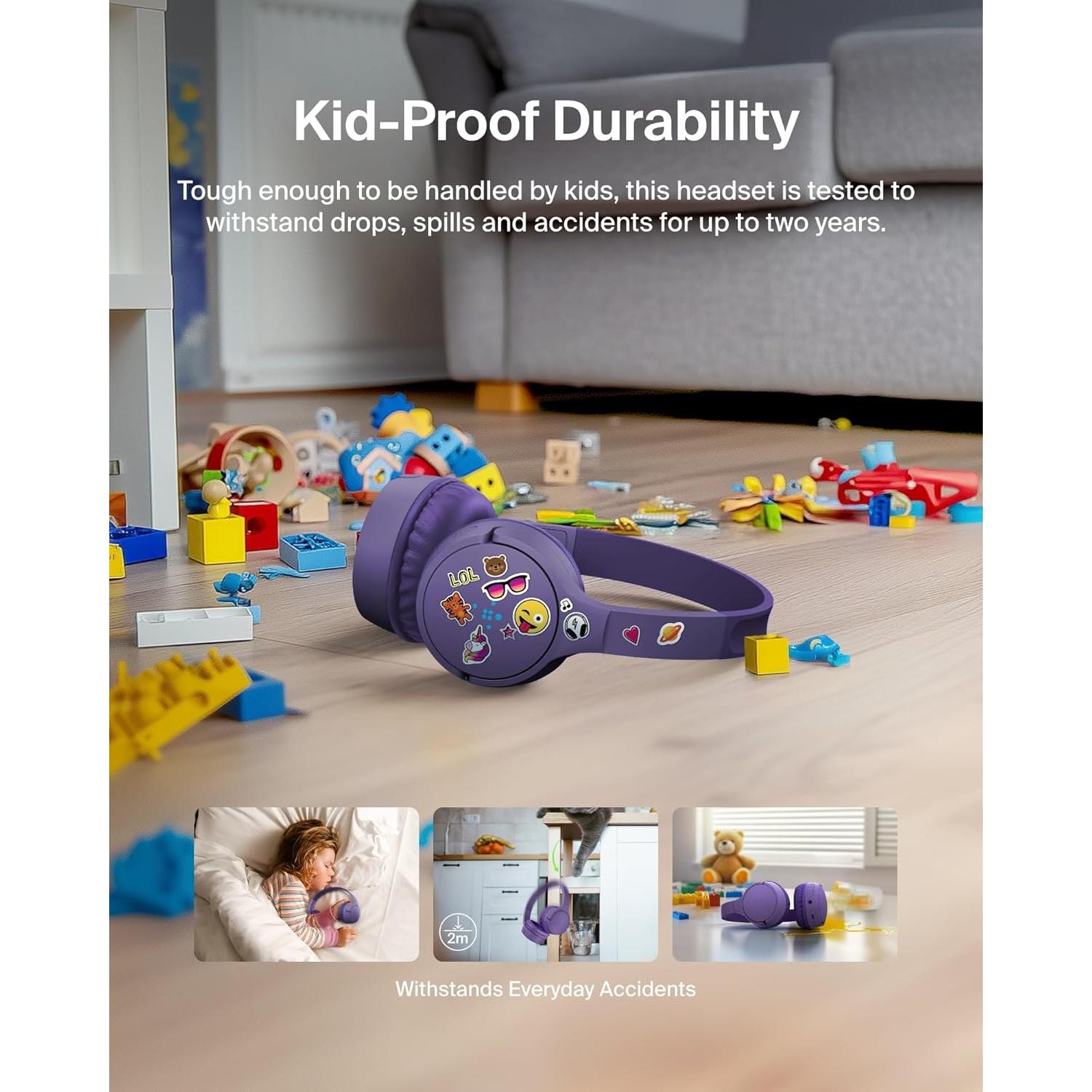 Auriculares Inalámbricos Bluetooth Belkin para Niños 30H Batería