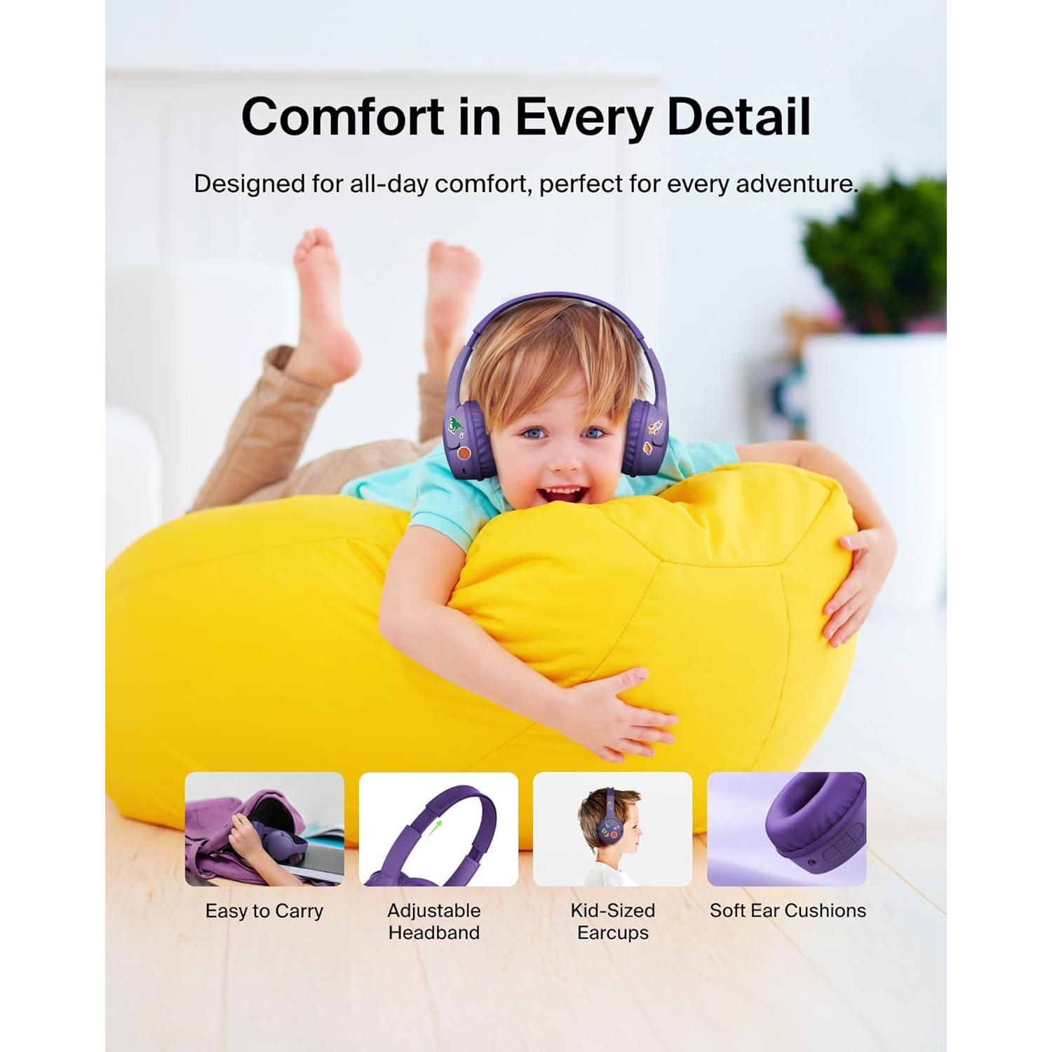 Auriculares Inalámbricos Bluetooth Belkin para Niños 30H Batería