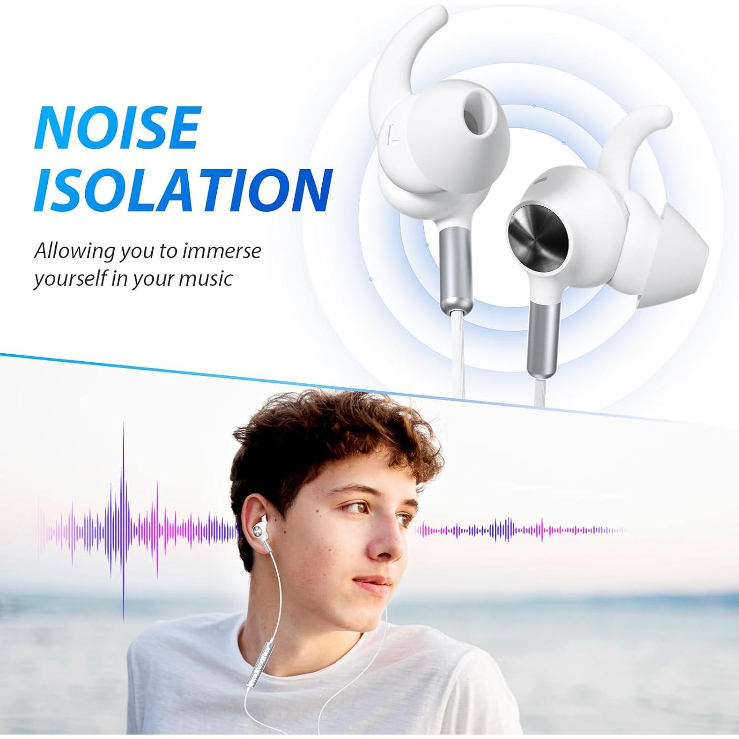 Auriculares USB C AFGHOA00153 con micrófono y cancelación de ruido