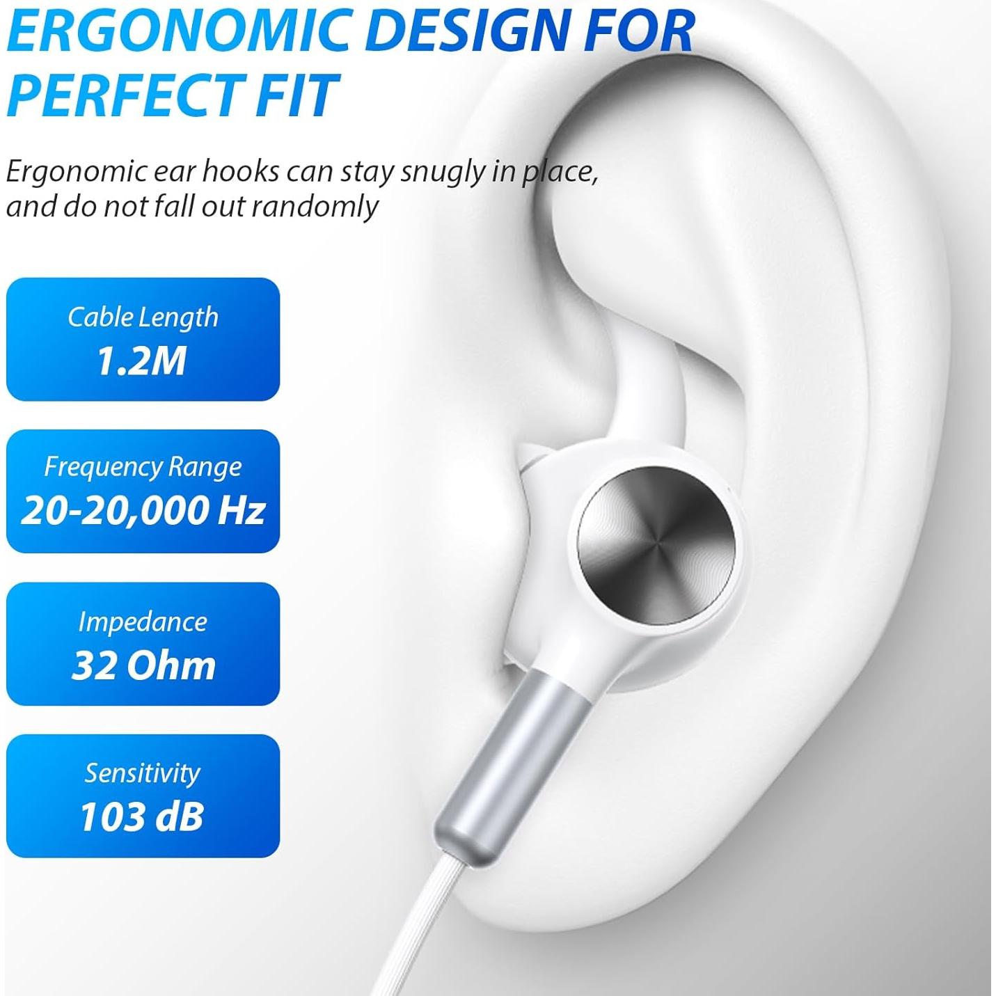 Auriculares USB C AFGHOA00153 con micrófono y cancelación de ruido