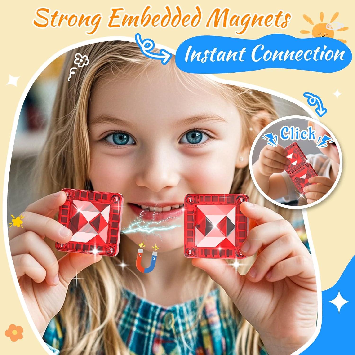 Azulejos Magnéticos de Viaje Zupooko 26 Piezas STEM 3-8 Años