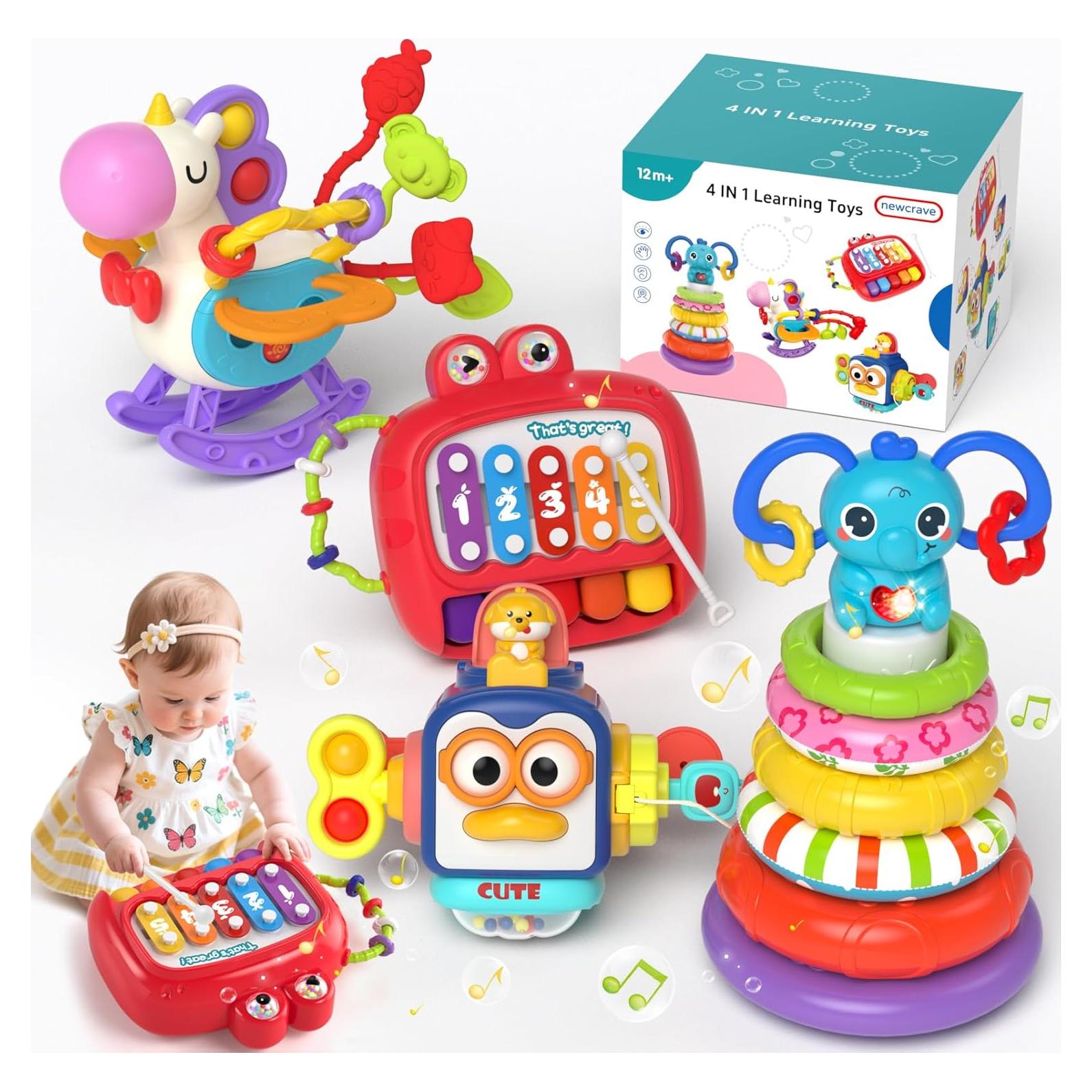 Juguete educativo 4 en 1 Newcrave para bebés 12-36 meses