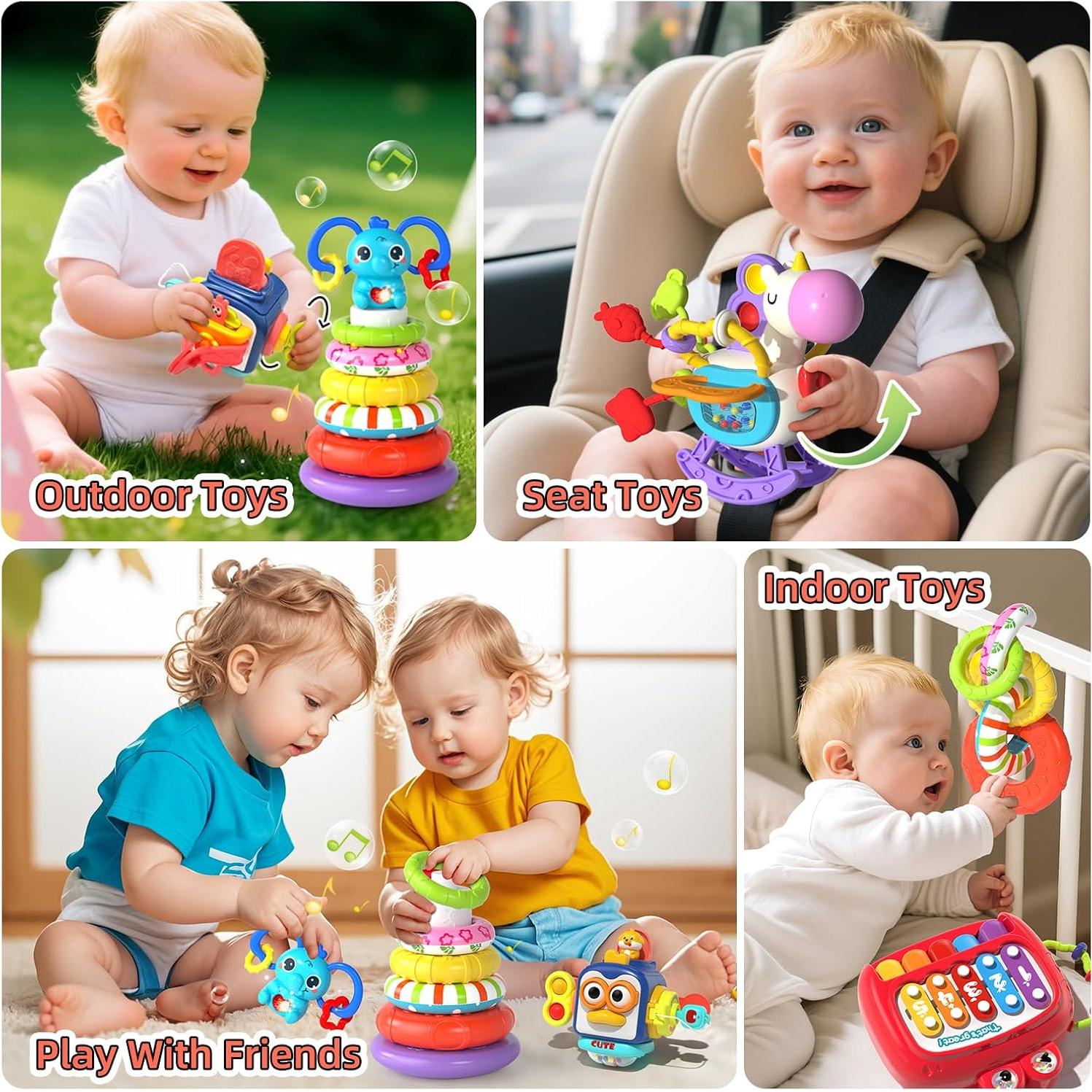 Juguete educativo 4 en 1 Newcrave para bebés 12-36 meses