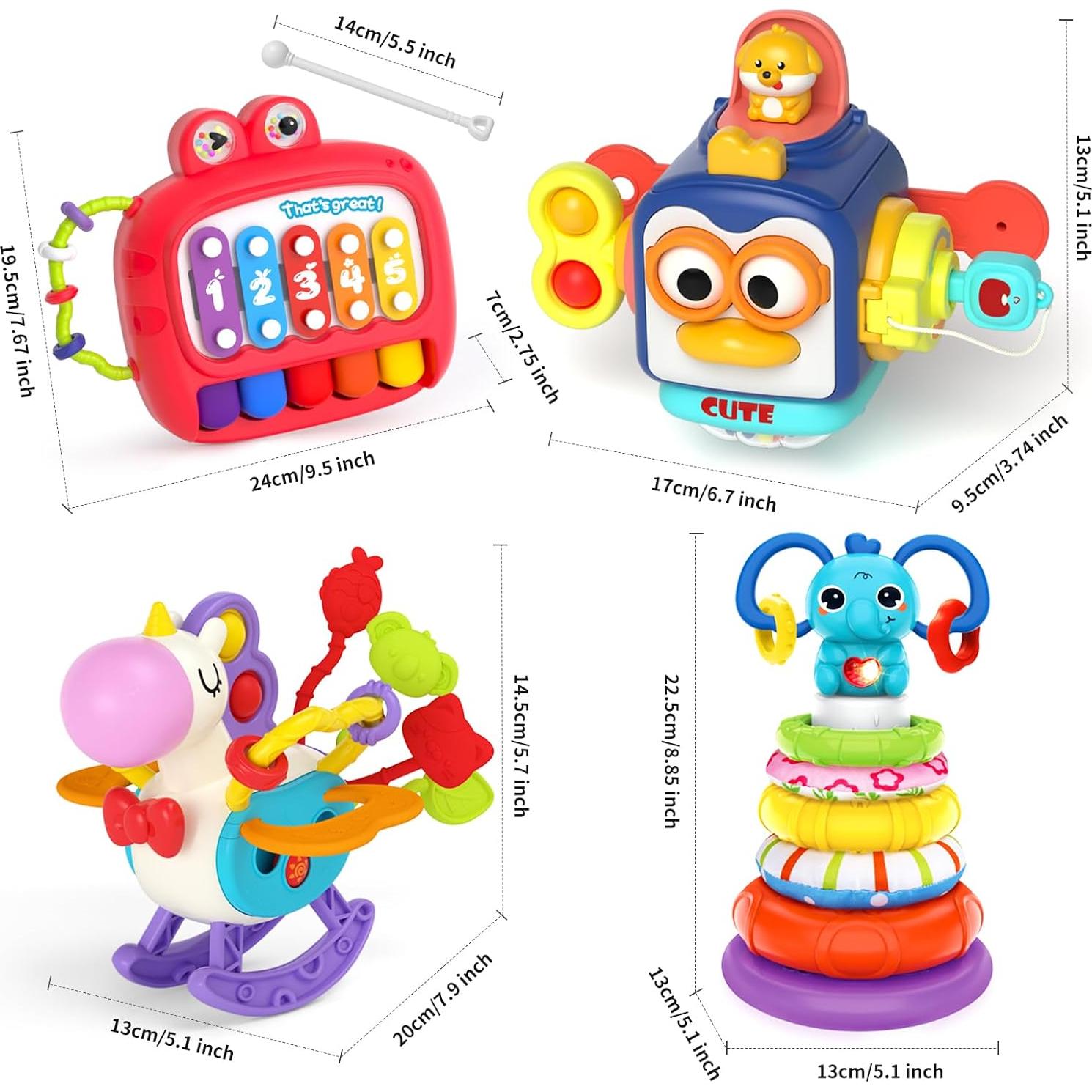 Juguete educativo 4 en 1 Newcrave para bebés 12-36 meses