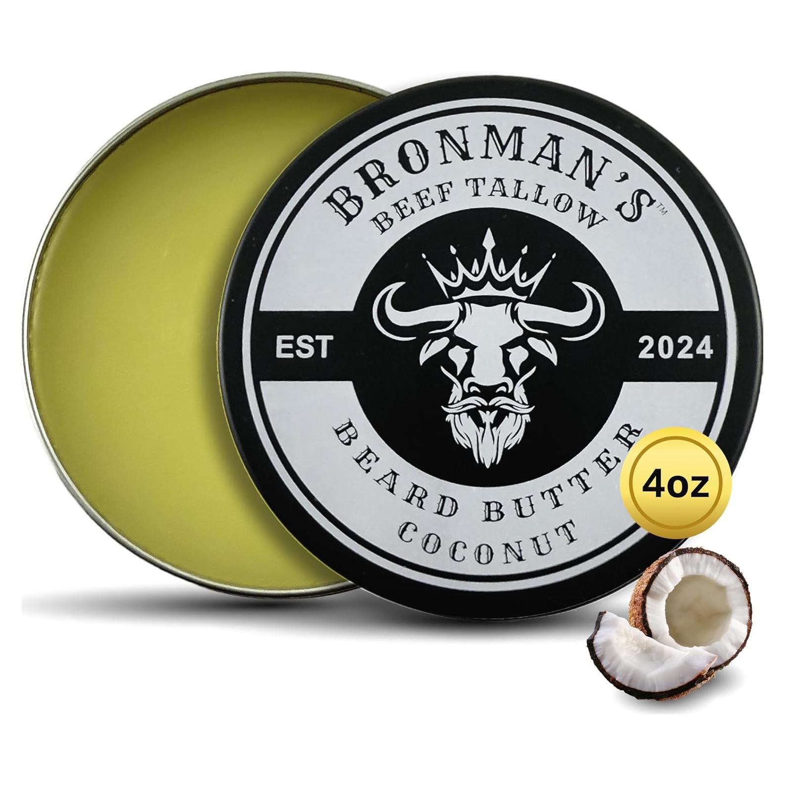 Mantequilla para Barba Bronmans 113g Hidratante Coco