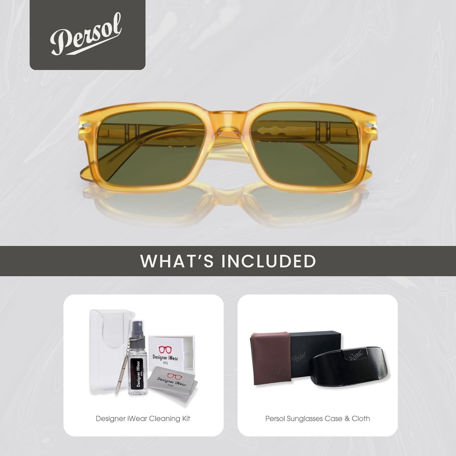 Gafas de sol Persol PO3272S unisex acetato verde 55mm