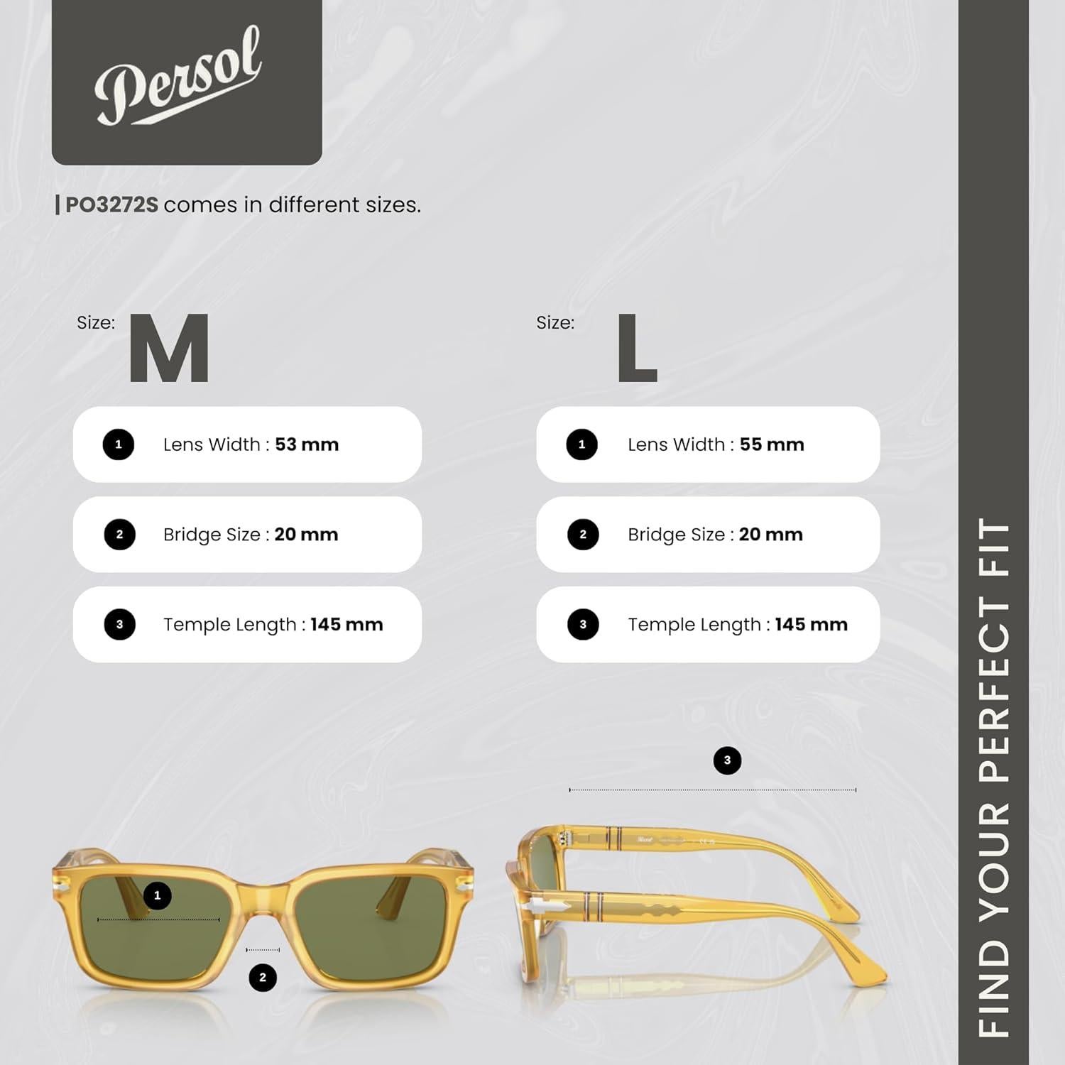 Gafas de sol Persol PO3272S unisex acetato verde 55mm