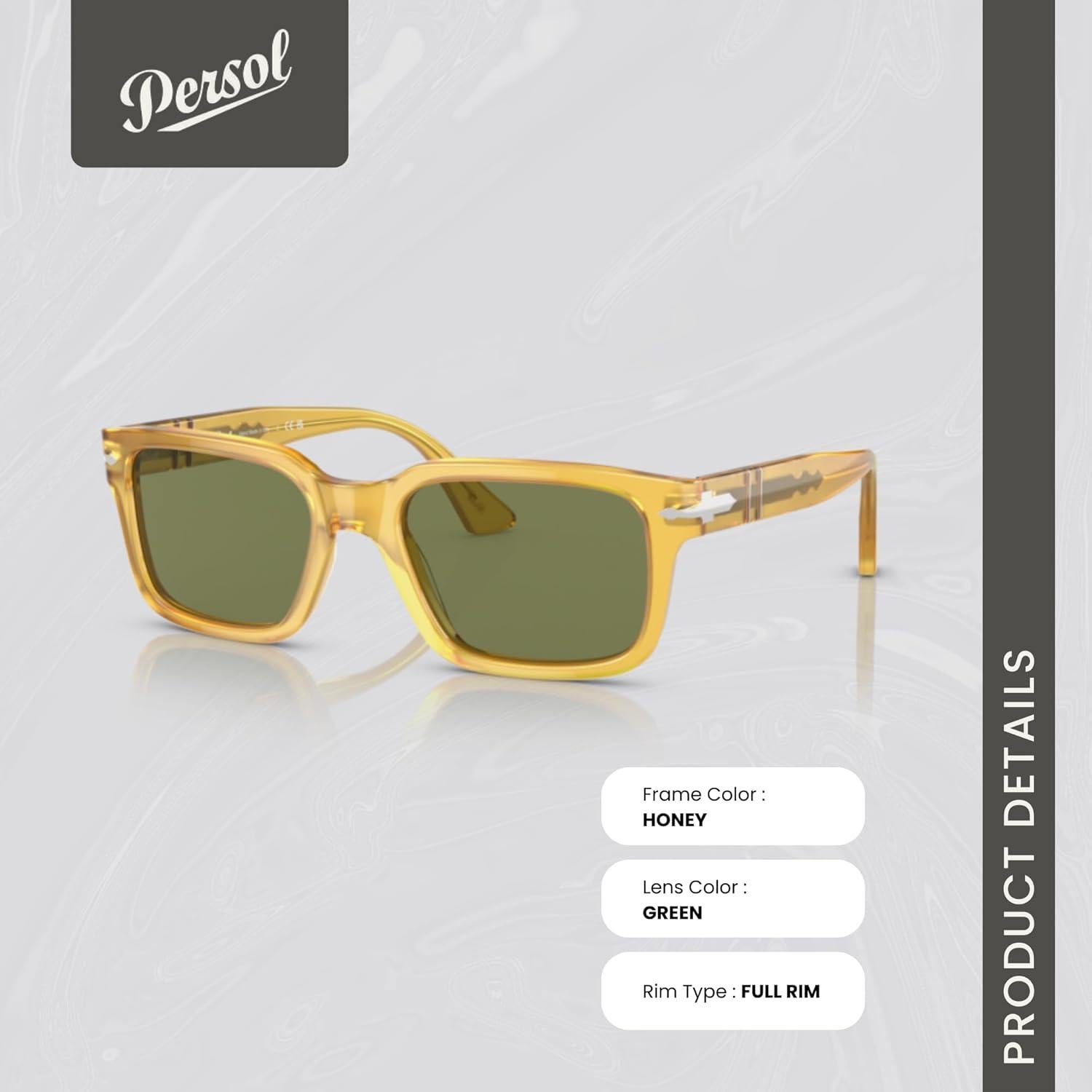 Gafas de sol Persol PO3272S unisex acetato verde 55mm