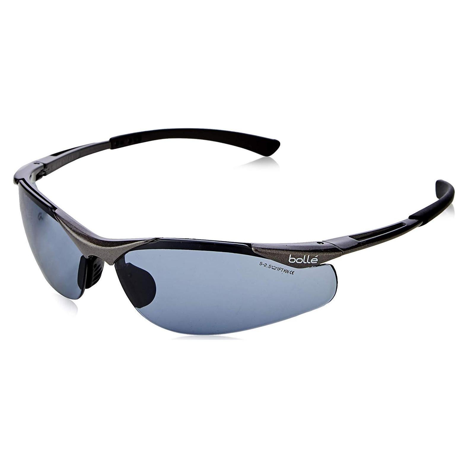 Bolle CONTPSF Nylon Frame Sports Temples with Tipgrip TPE Contour Glasses, Black
