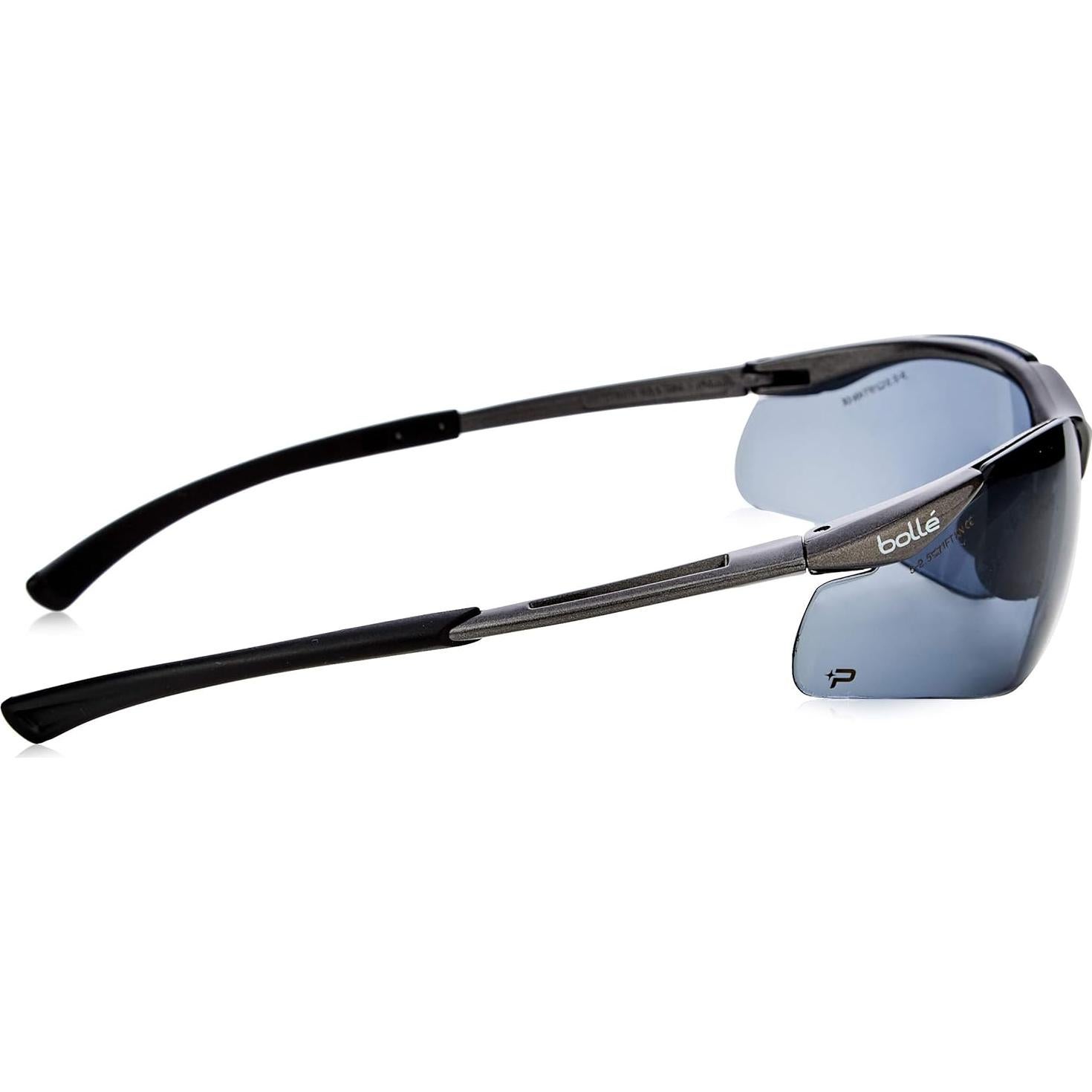 Bolle CONTPSF Nylon Frame Sports Temples with Tipgrip TPE Contour Glasses, Black