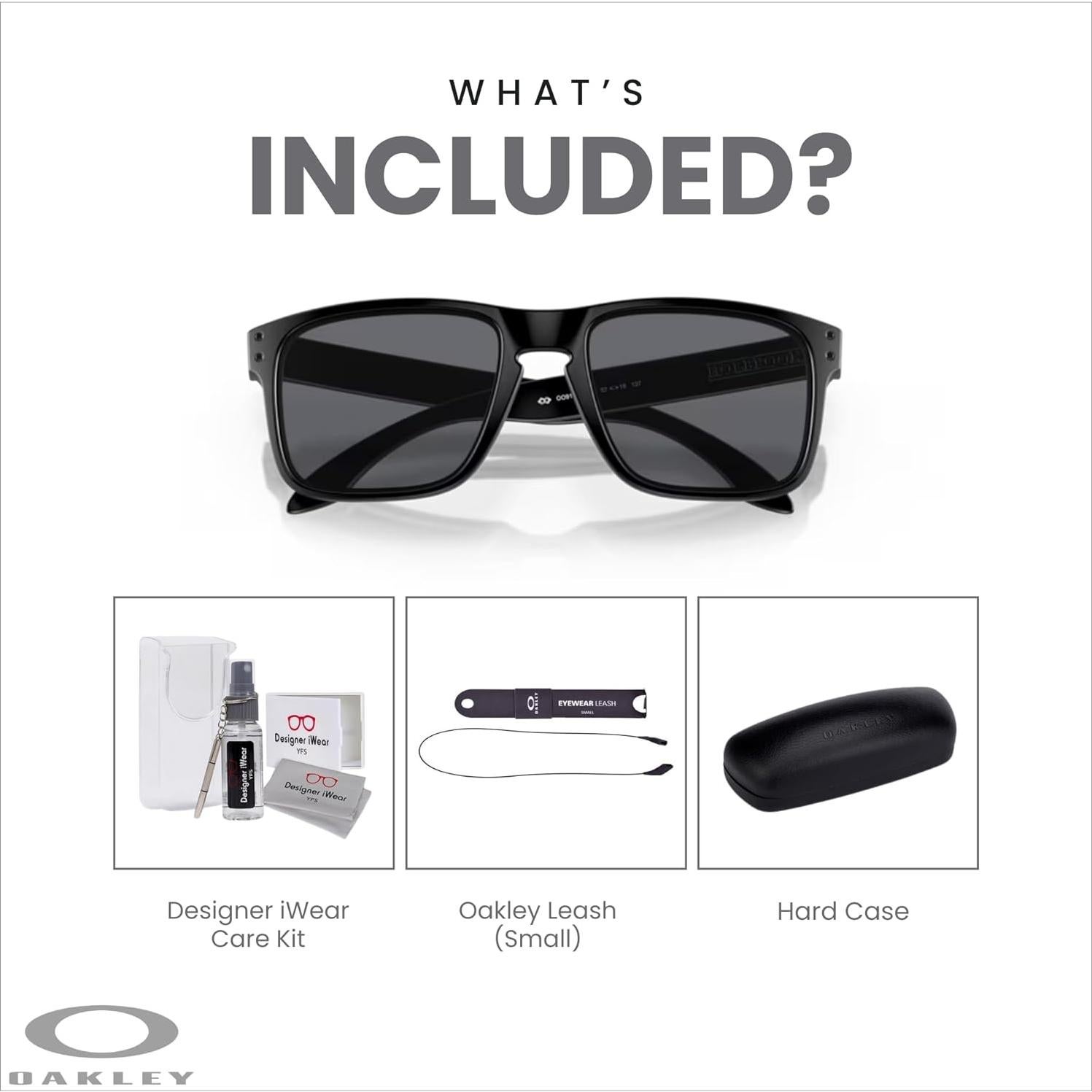 Gafas de sol Oakley Holbrook OO9102 negras con kit iWear