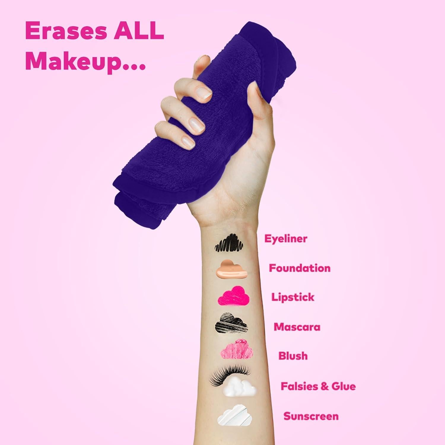 MakeUp Eraser PRO Púrpura Reina - Elimina Maquillaje con Agua
