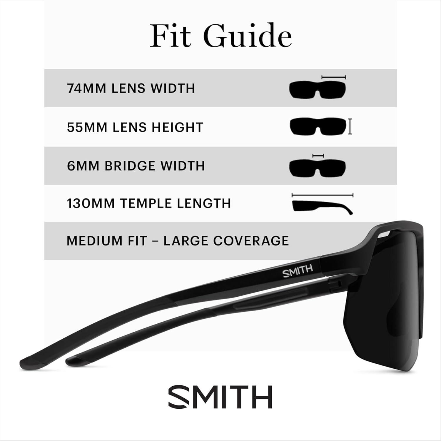 Gafas de sol Smith Motive Negro Mate - Unisex - ChromaPop