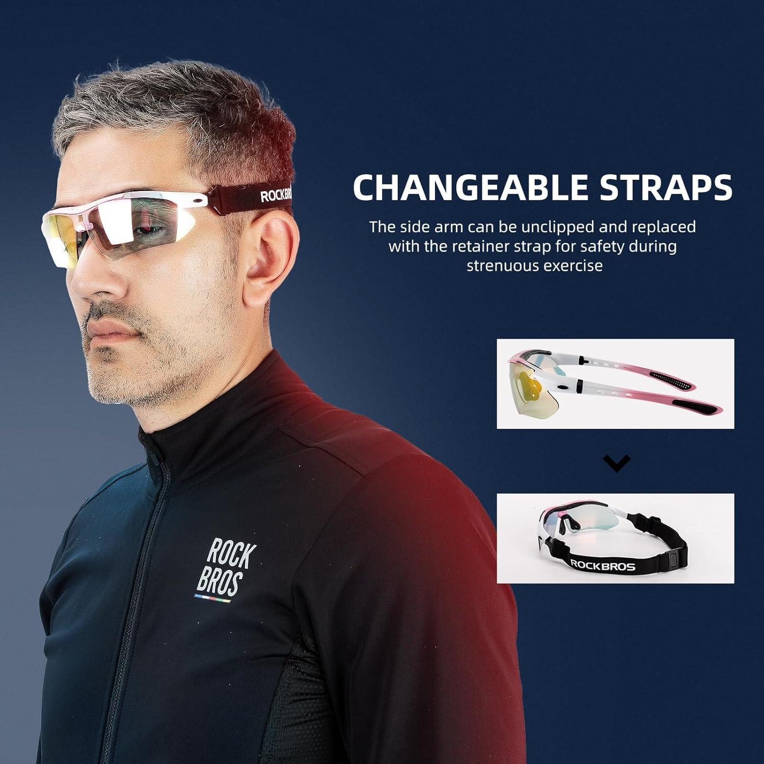 Gafas de sol fotochromic ROCKBROS para ciclismo y deportes