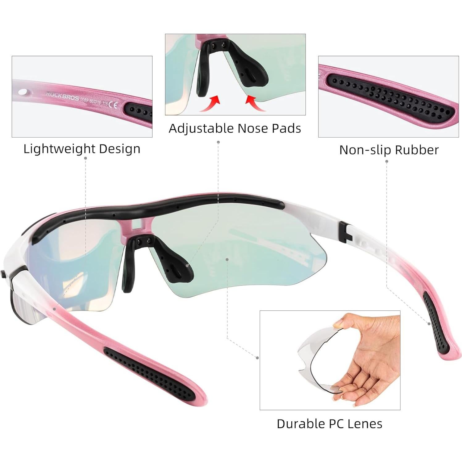 Gafas de sol fotochromic ROCKBROS para ciclismo y deportes