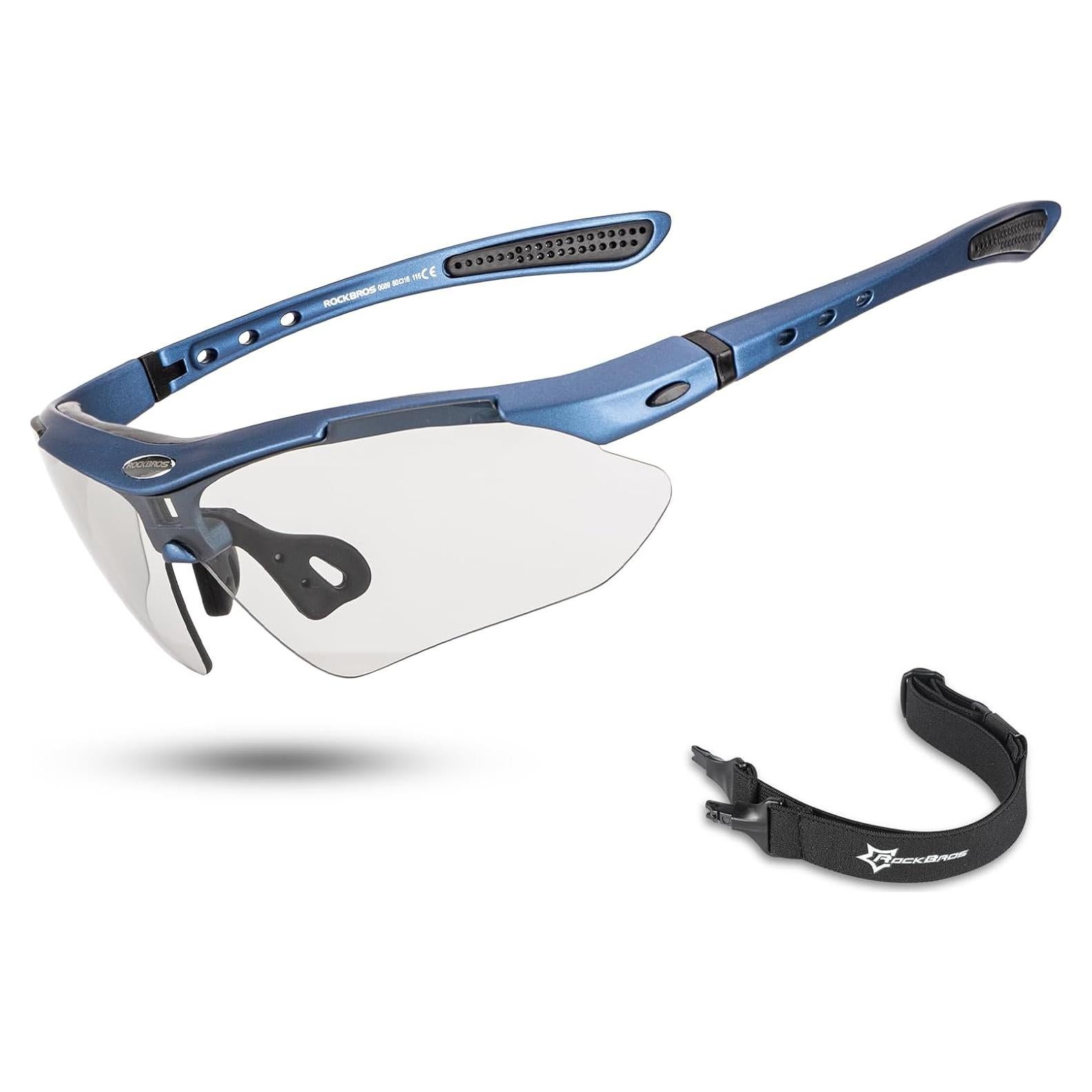 Gafas de sol deportivas ROCKBROS fotochromic UV400 gris azul