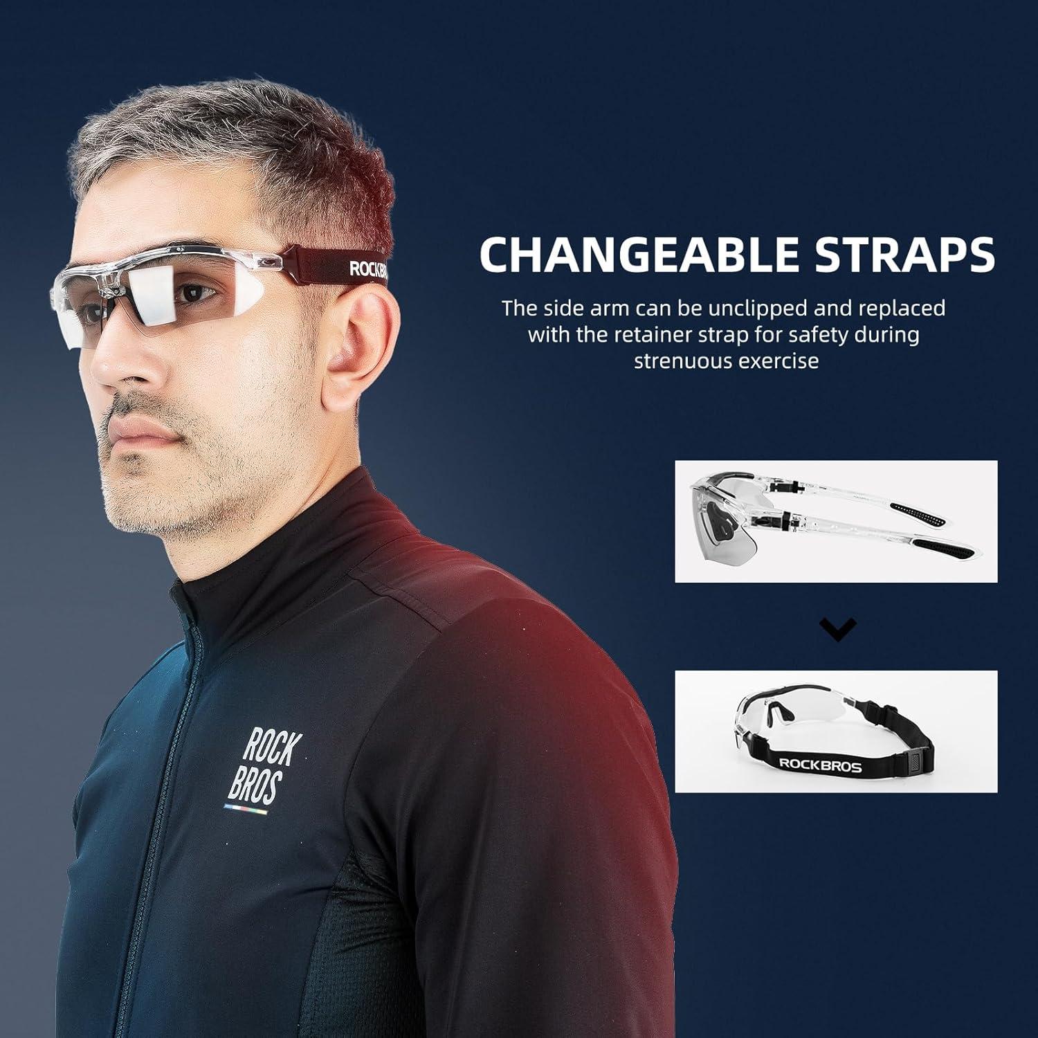 Gafas de sol deportivas ROCKBROS fotochromic UV400 gris