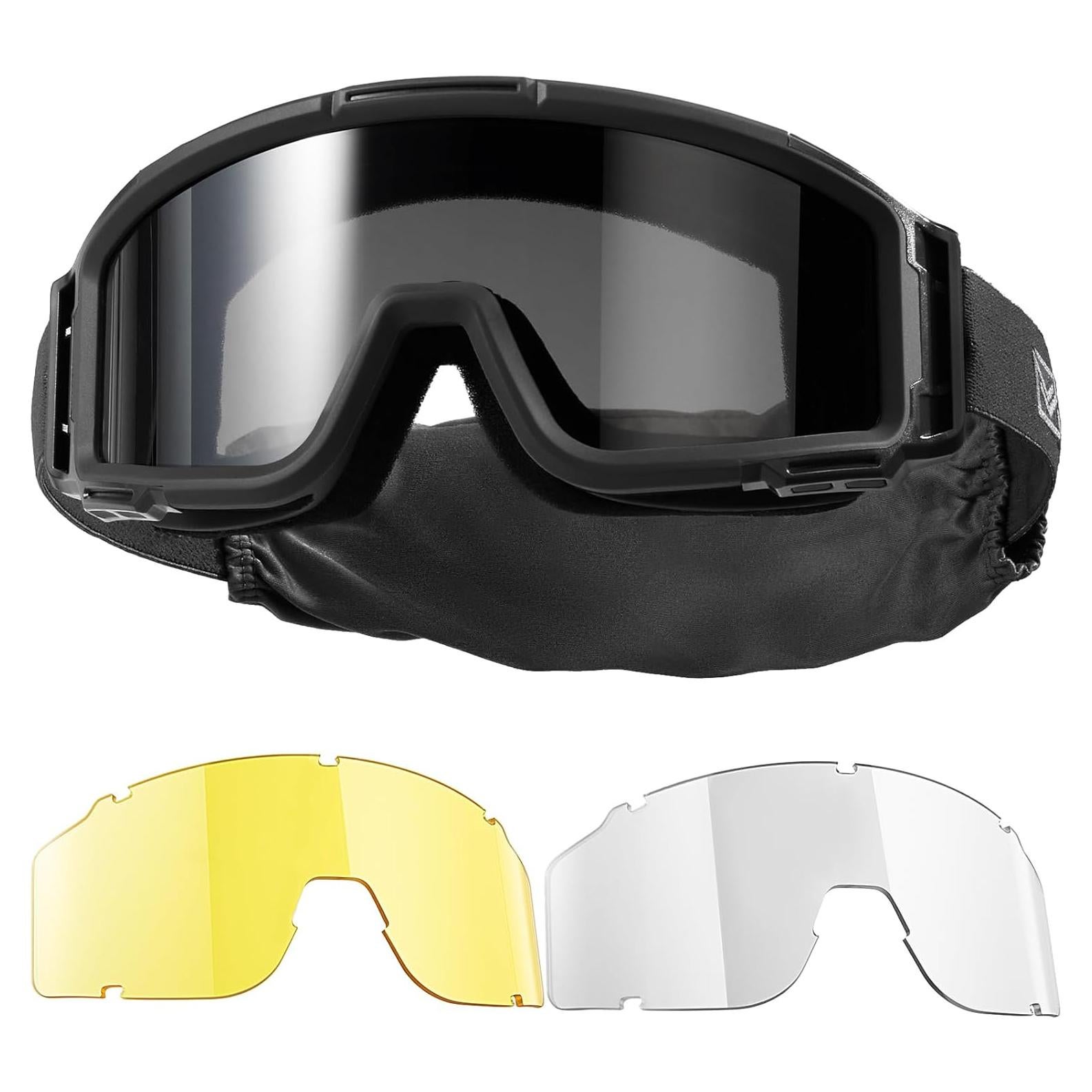 Gafas de Airsoft 1TG Tactical con 3 Lentes Anti Niebla