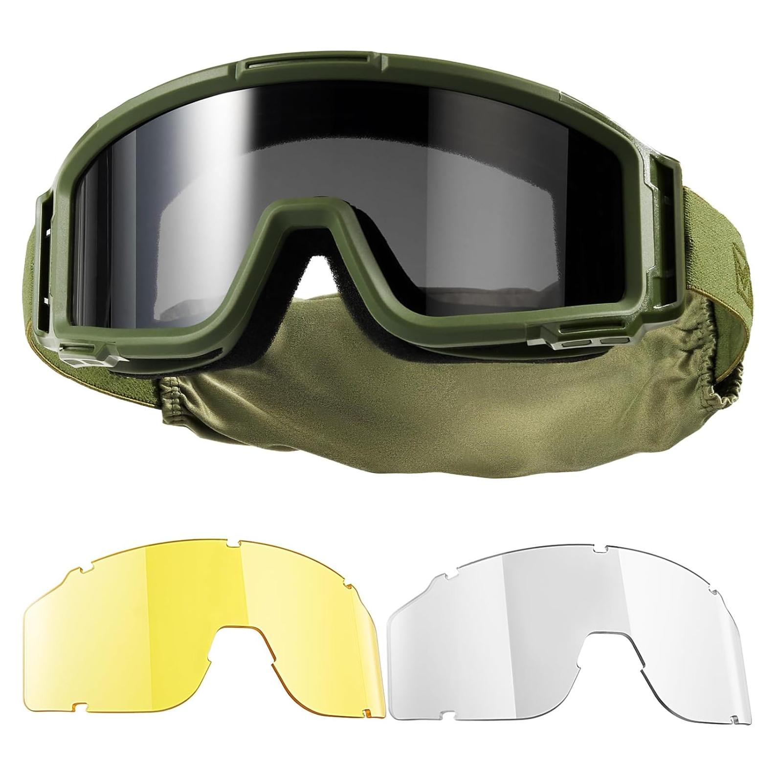 Gafas de Airsoft 1TG Tactical con 3 Lentes Anti Niebla
