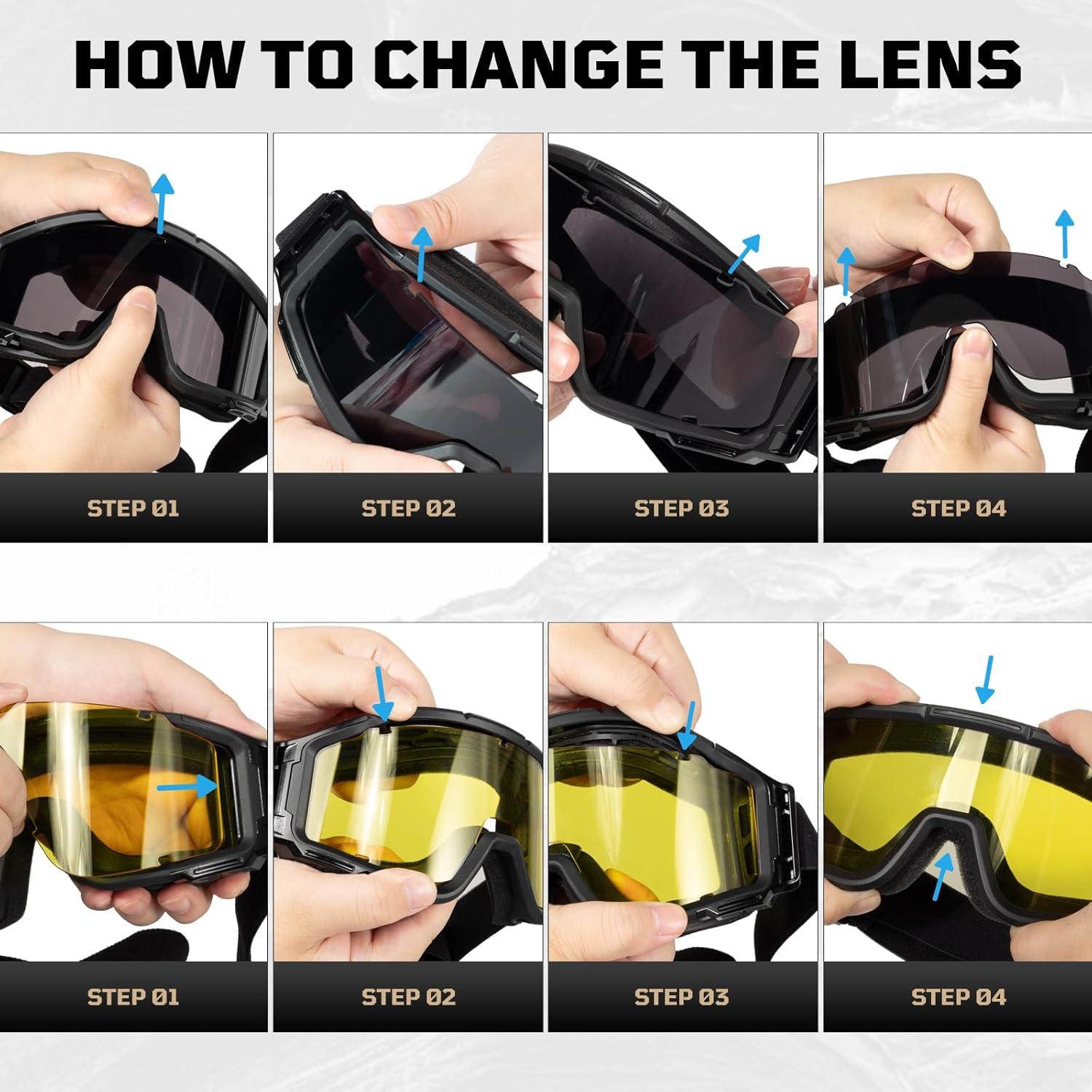 Gafas de Airsoft 1TG Tactical con 3 Lentes Anti Niebla